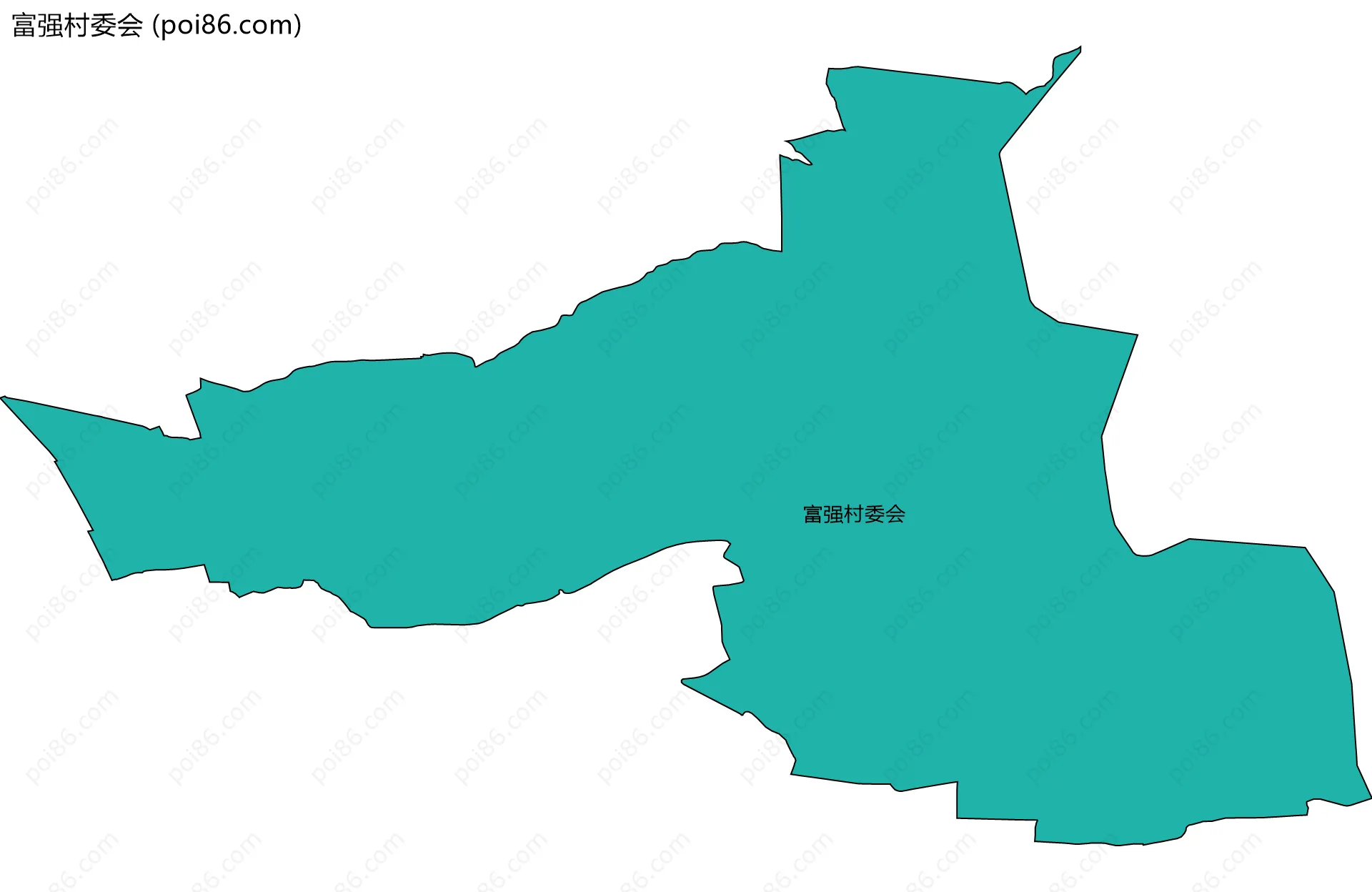 富强村委会边界地图