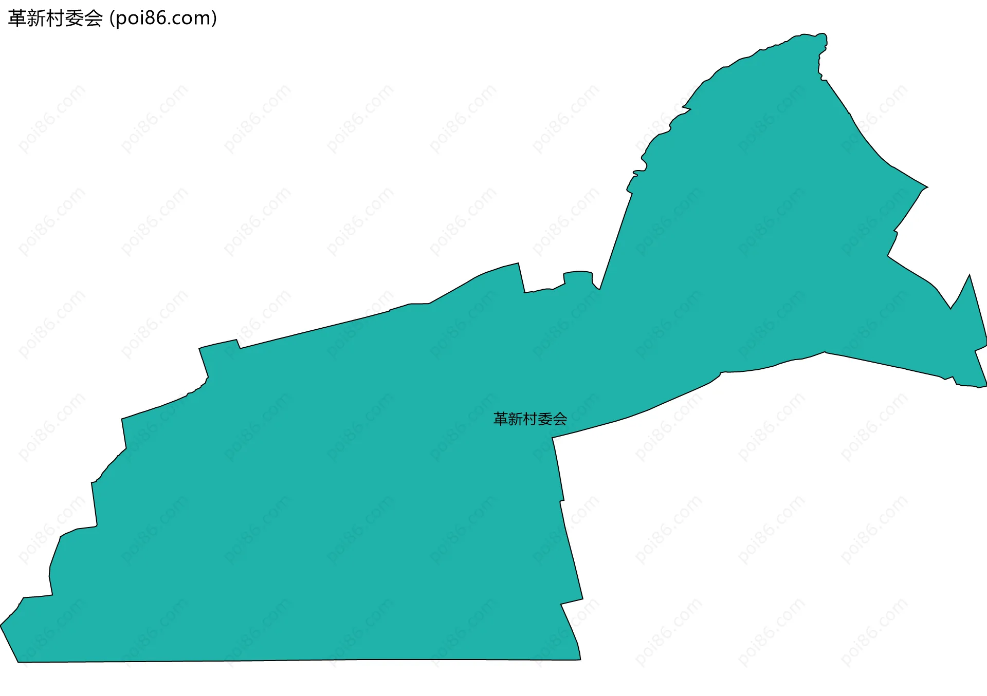 革新村委会边界地图
