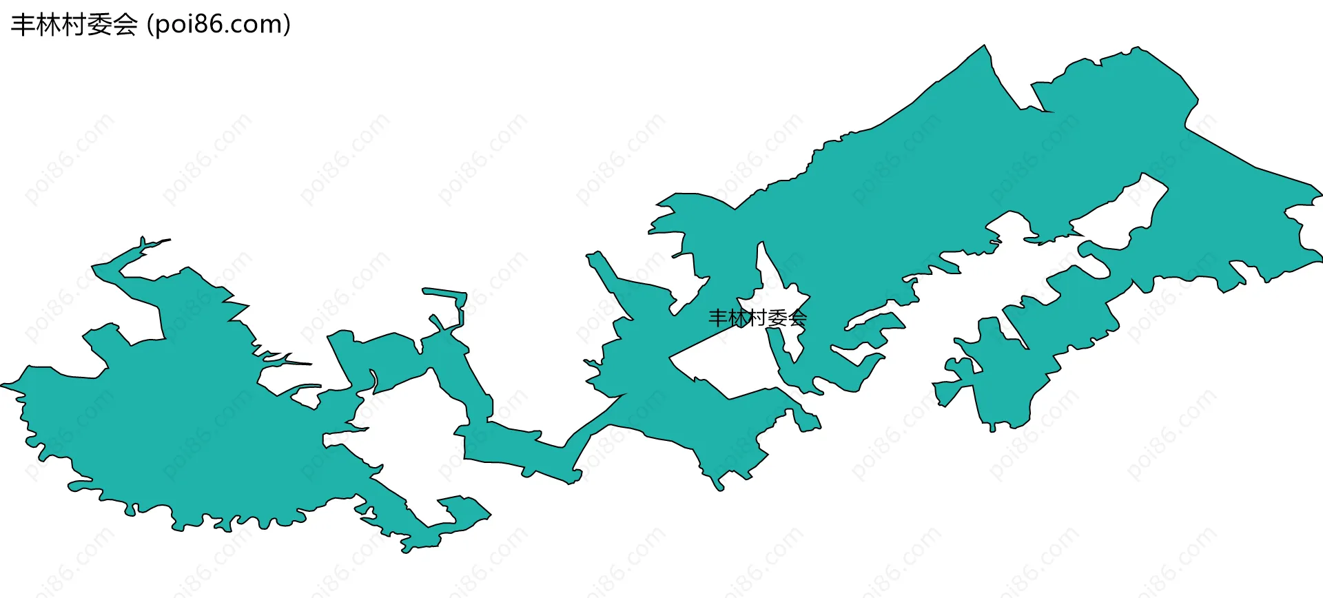丰林村委会边界地图