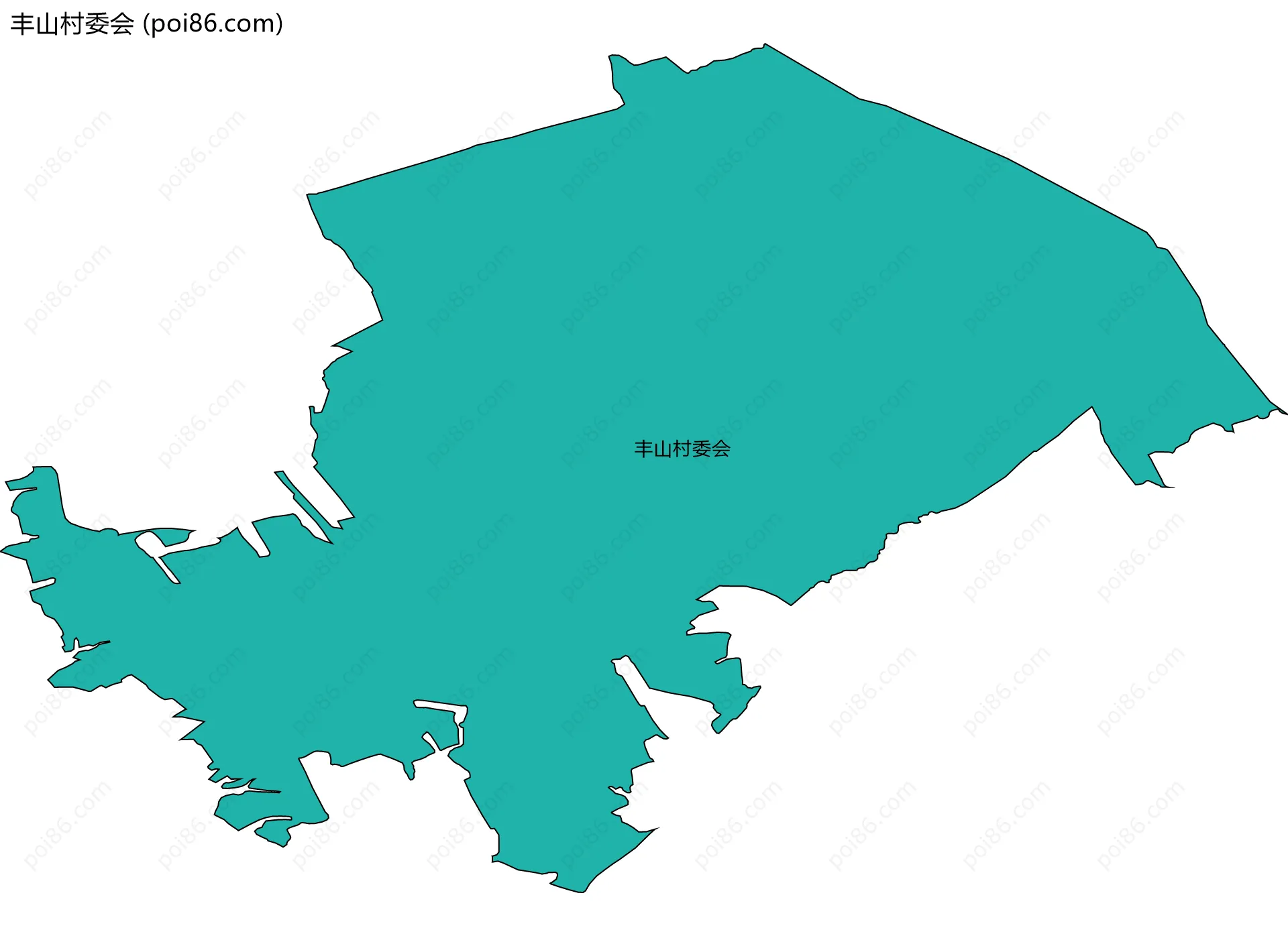 丰山村委会边界地图