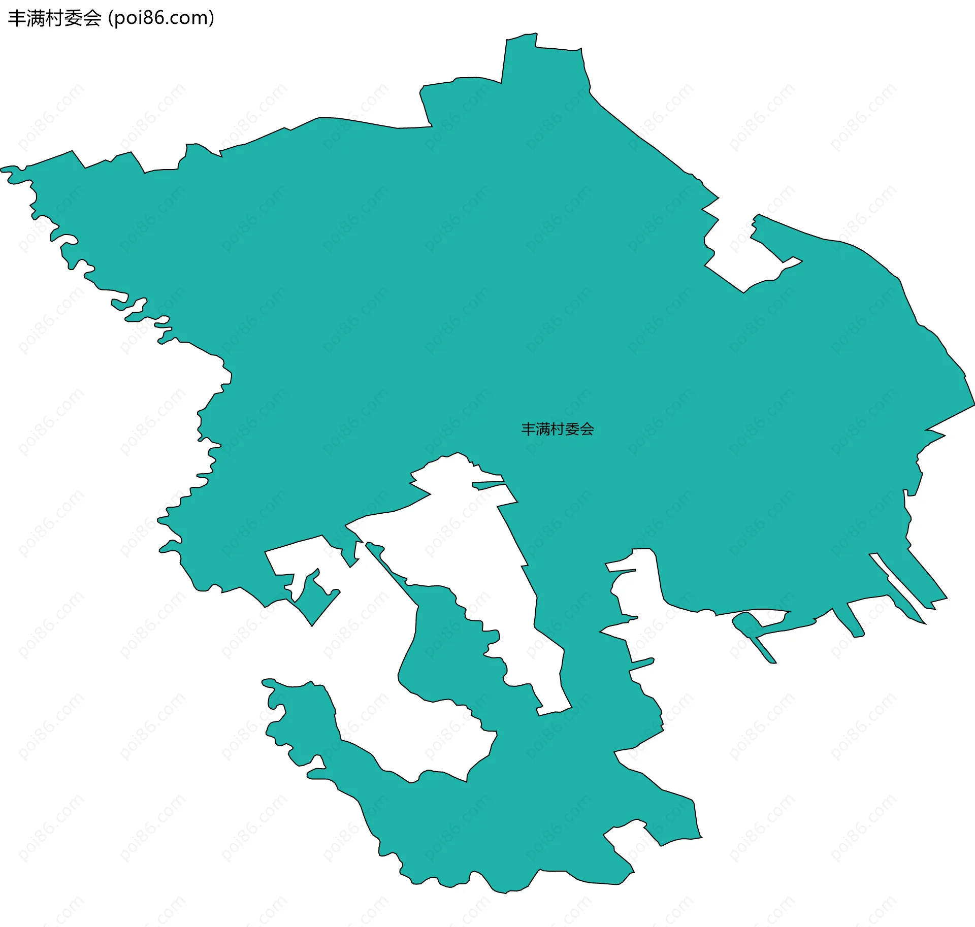 丰满村委会边界地图