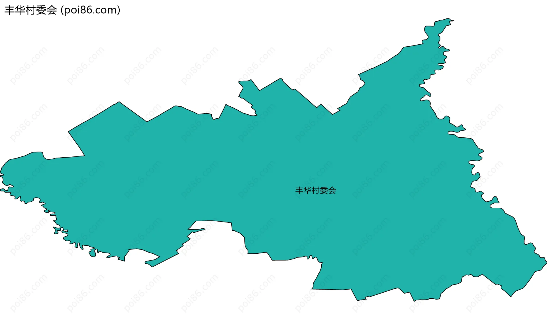 丰华村委会边界地图