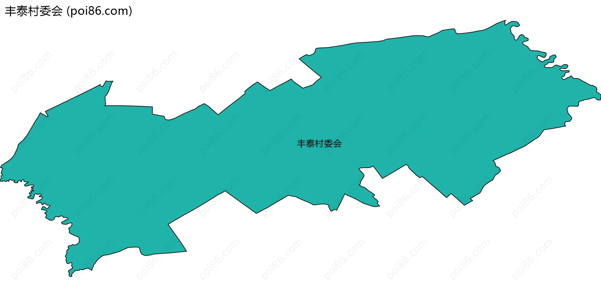 丰泰村委会边界地图