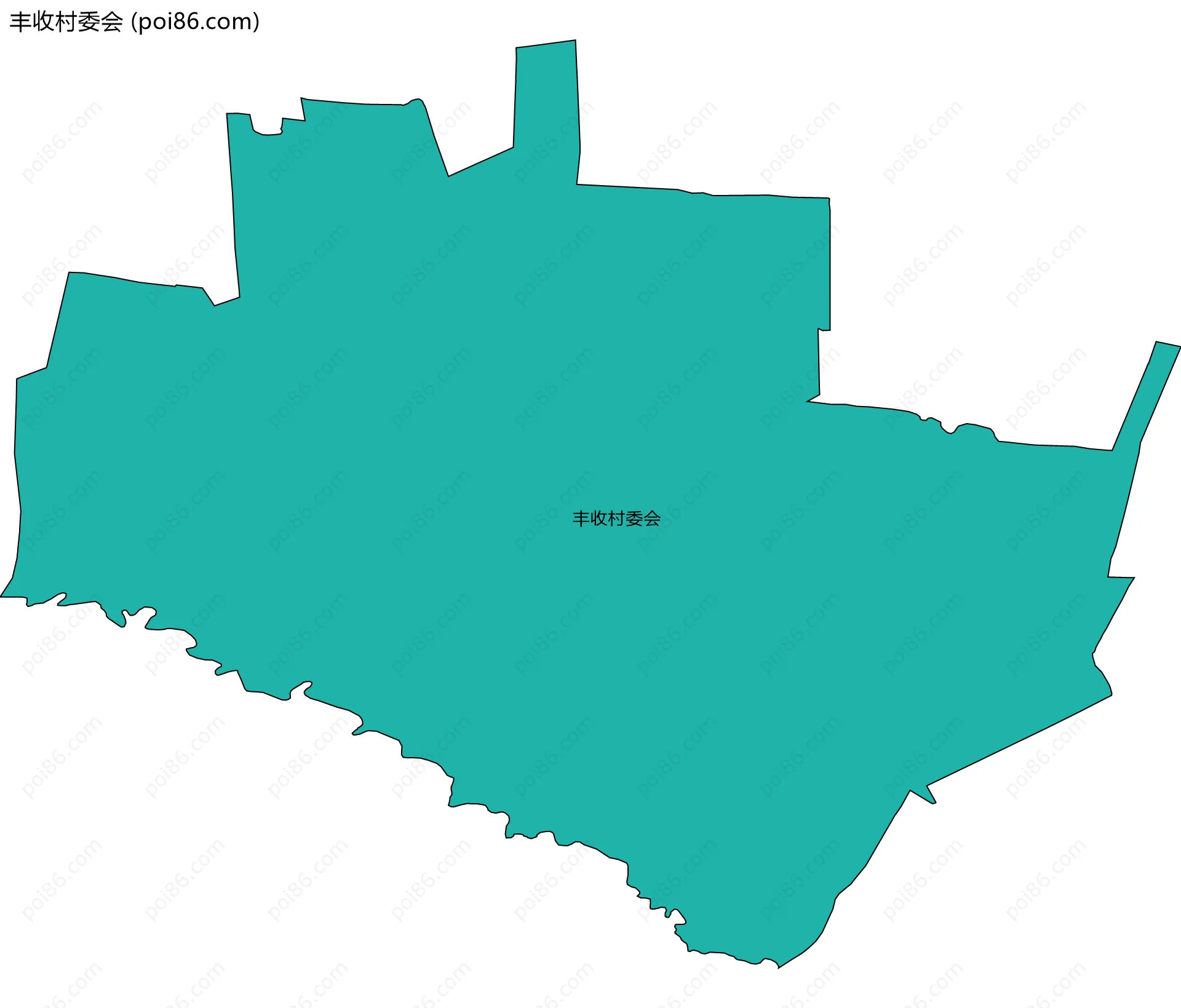 丰收村委会边界地图
