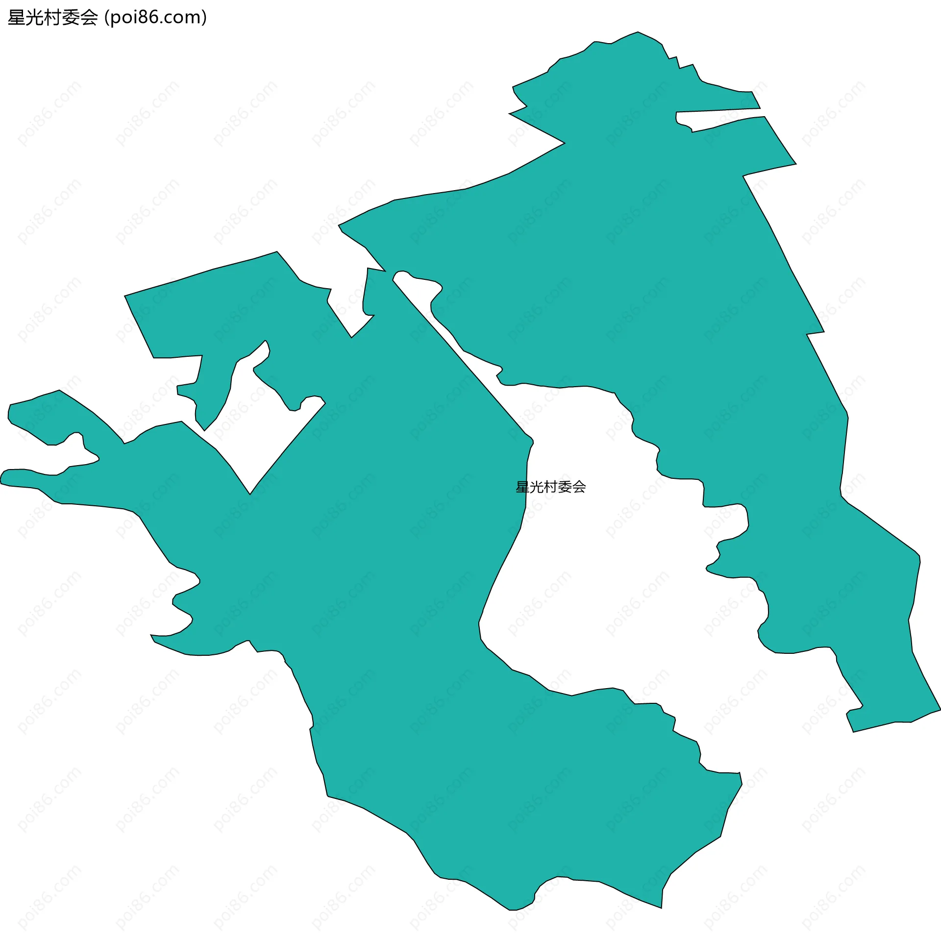 星光村委会边界地图