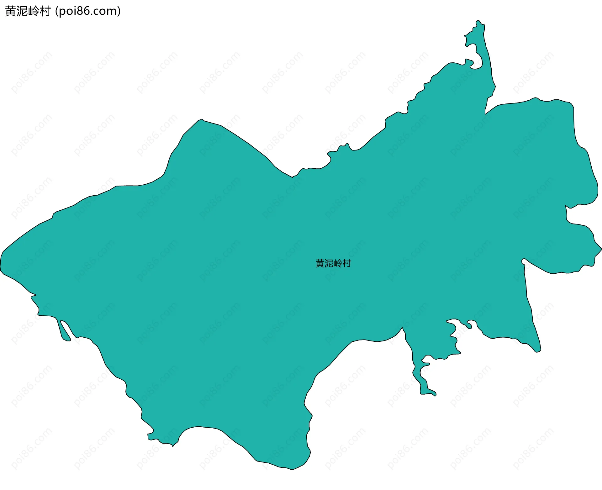 黄泥岭村边界地图