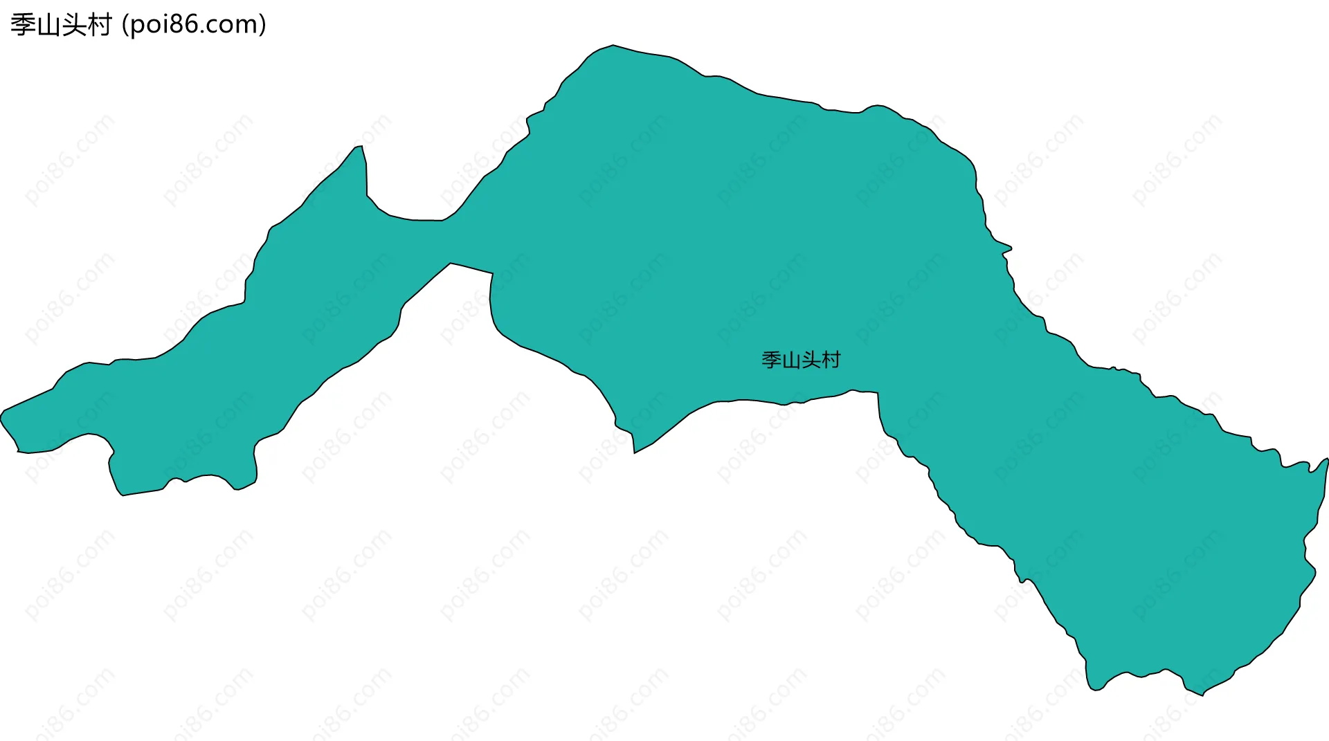 季山头村边界地图