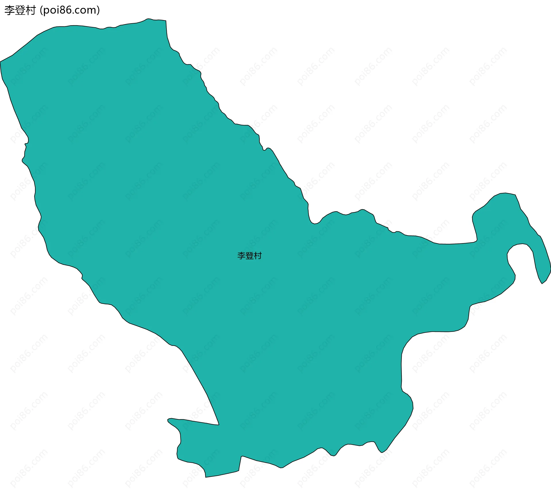 李登村边界地图