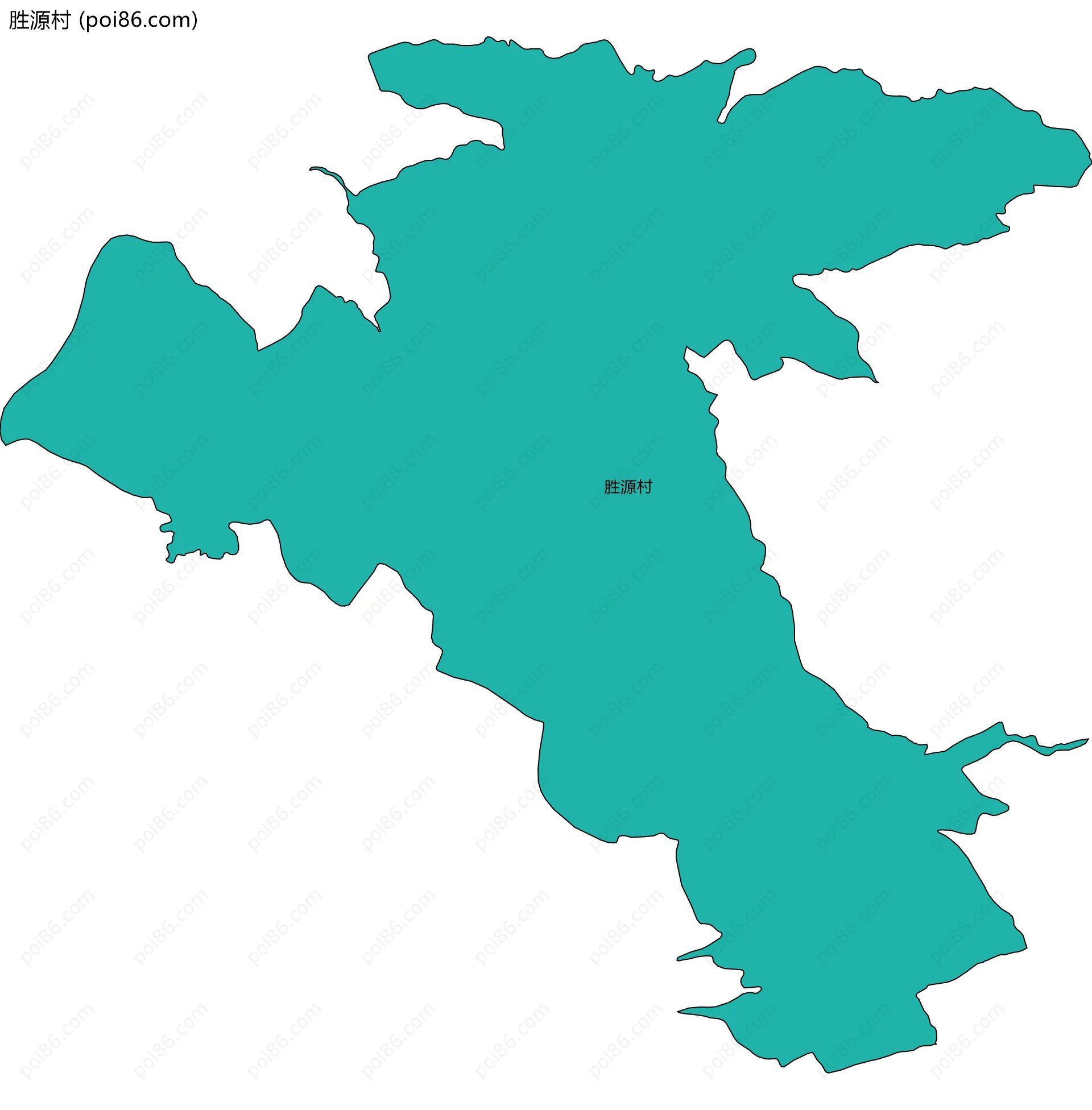 胜源村边界地图