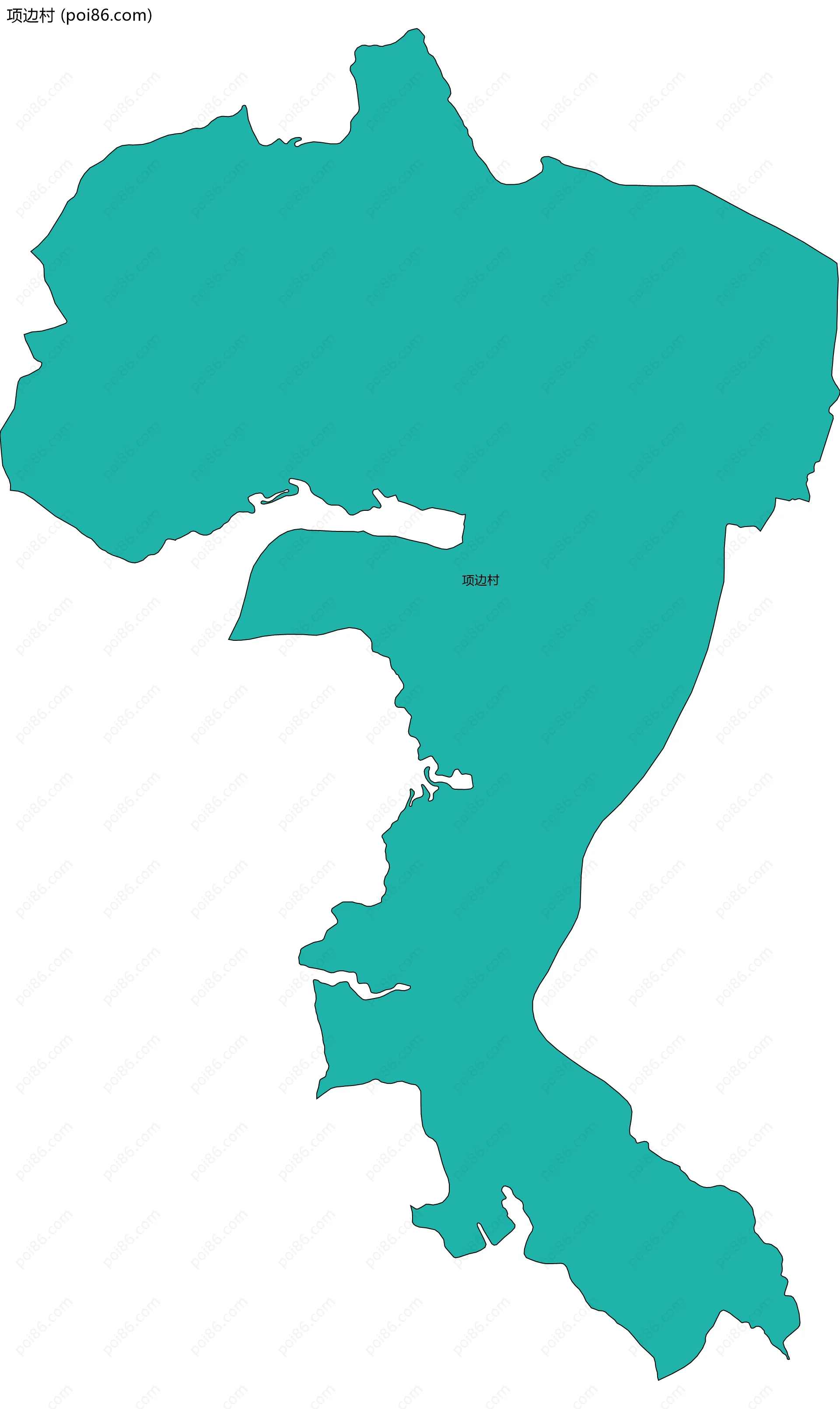 项边村边界地图