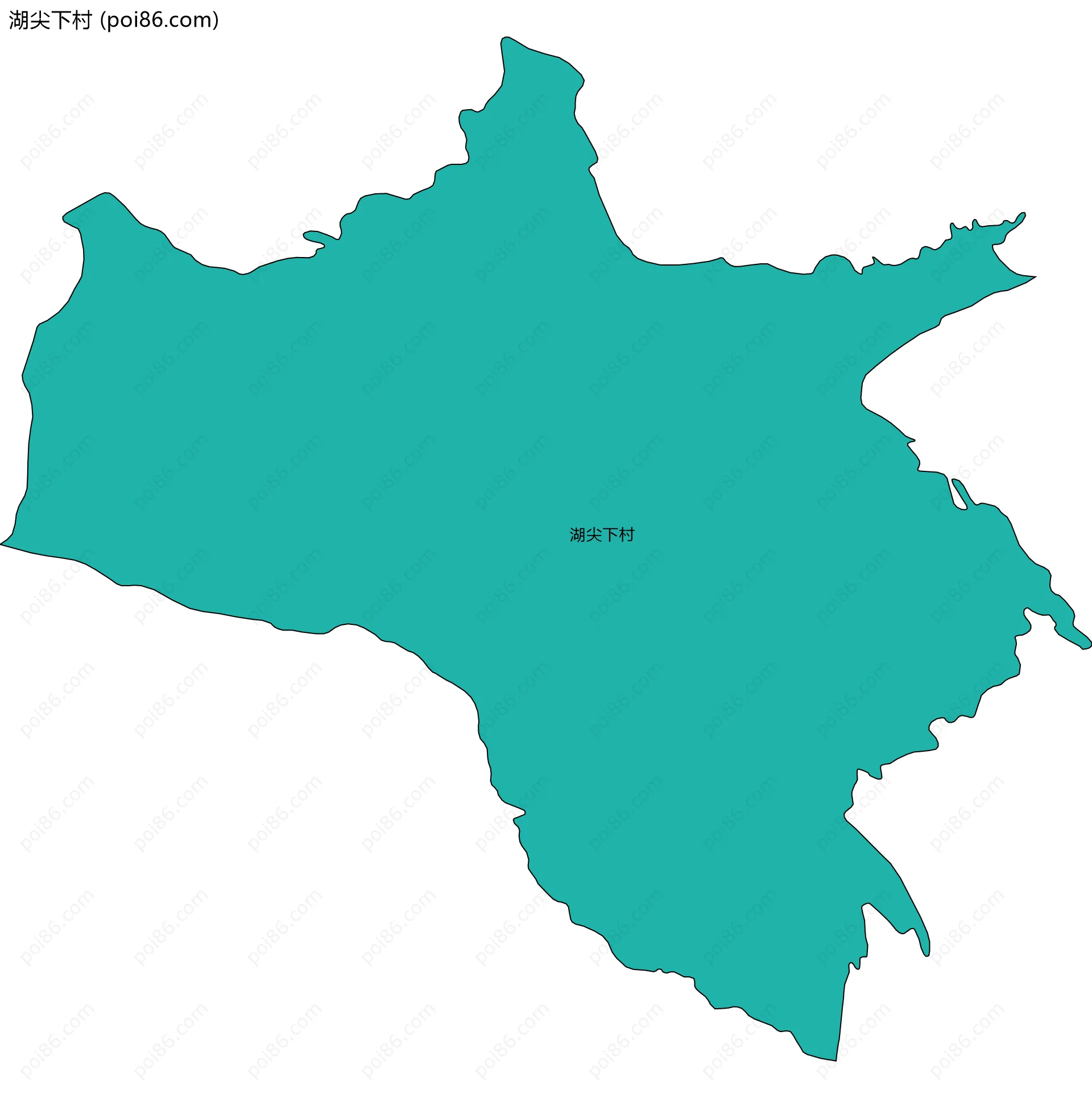 湖尖下村边界地图