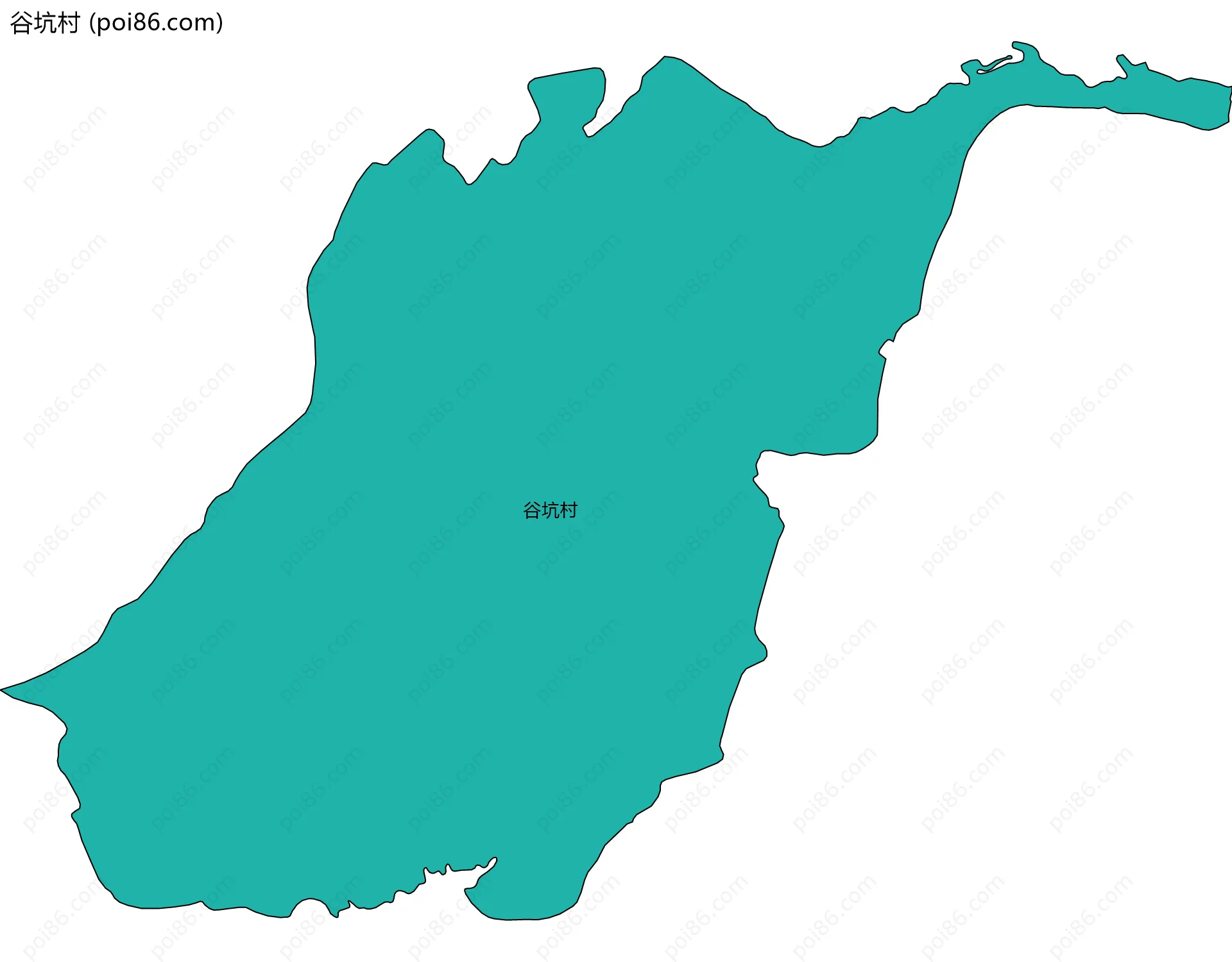 谷坑村边界地图