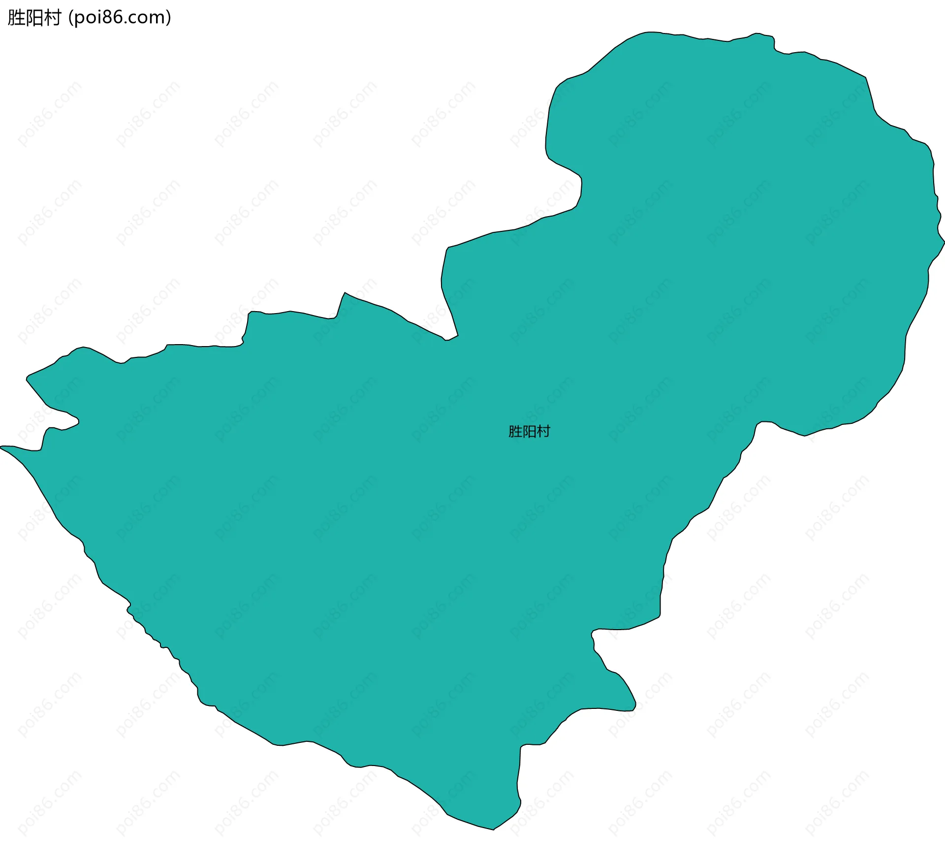 胜阳村边界地图