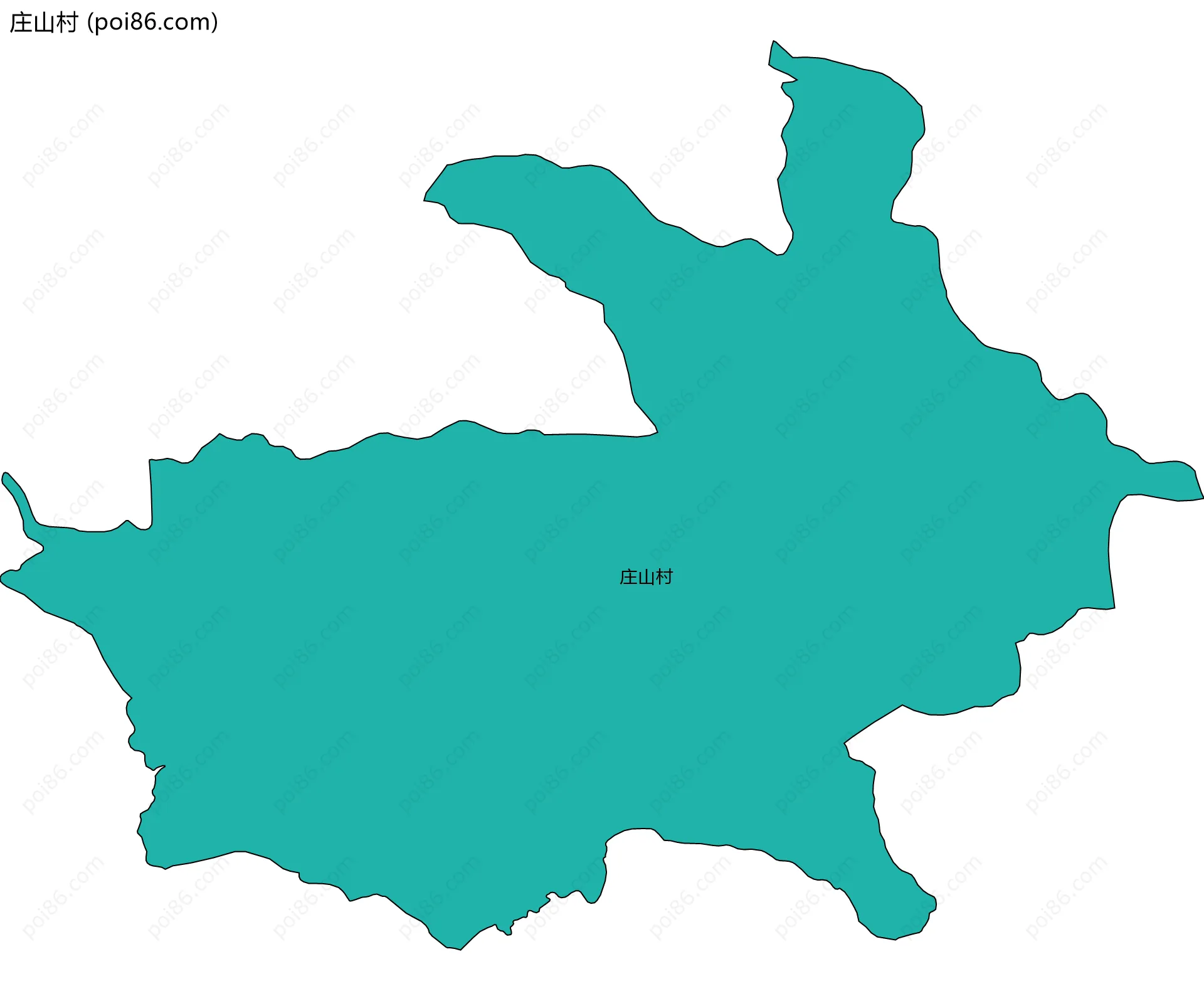 庄山村边界地图