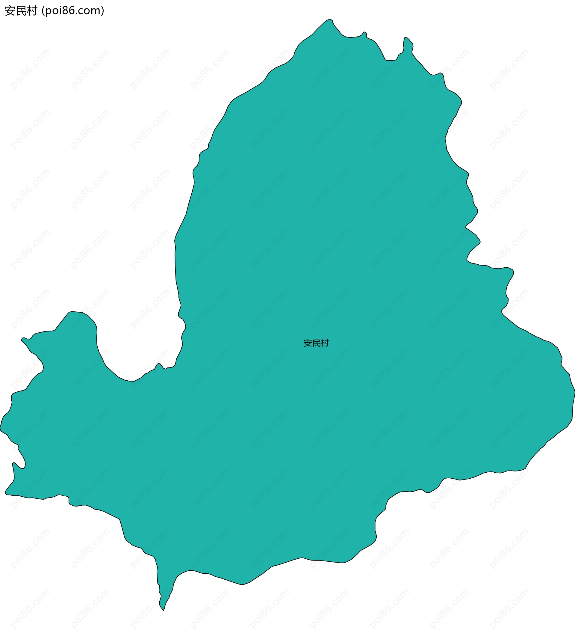 安民村边界地图