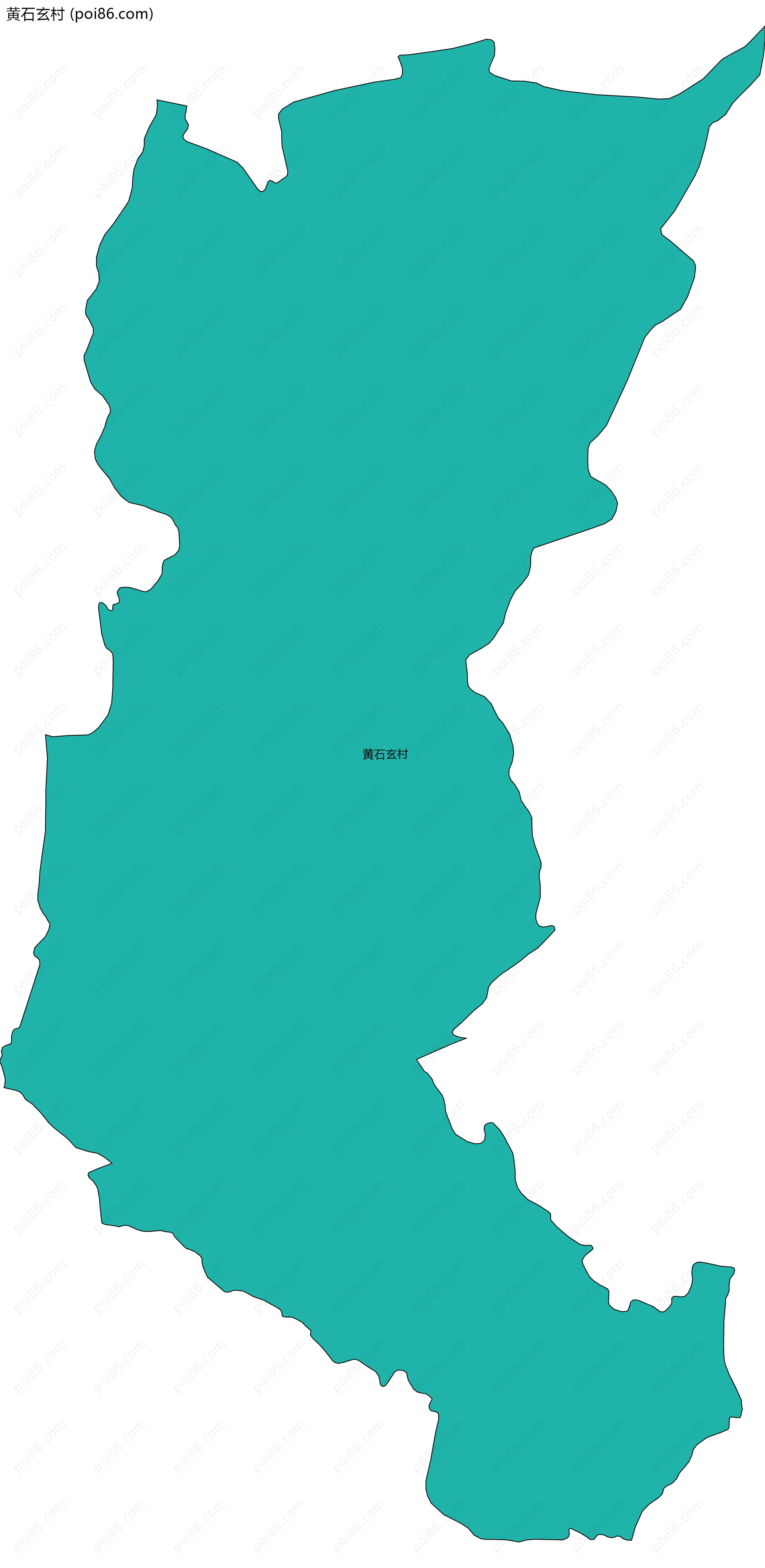 黄石玄村边界地图