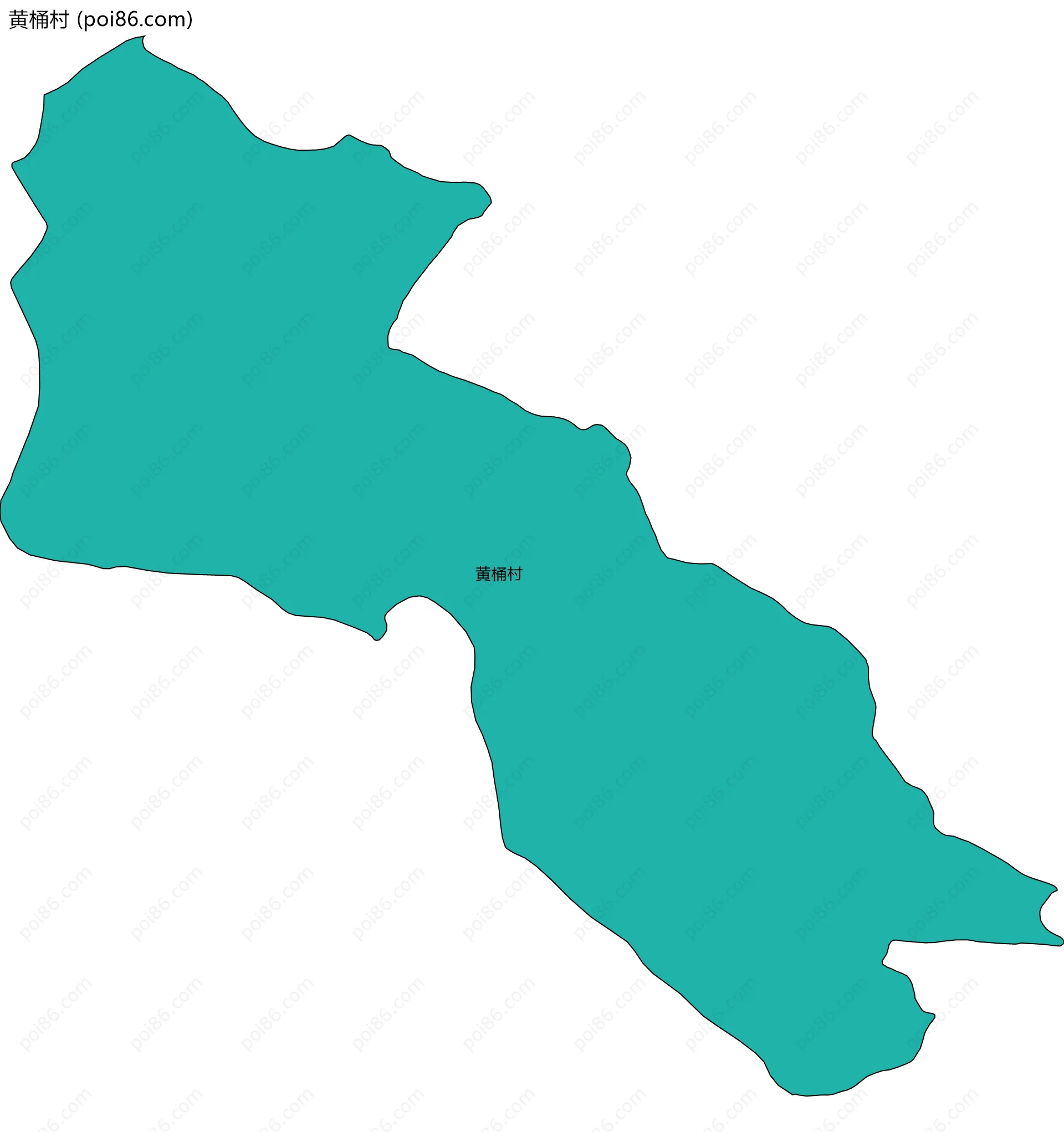 黄桶村边界地图