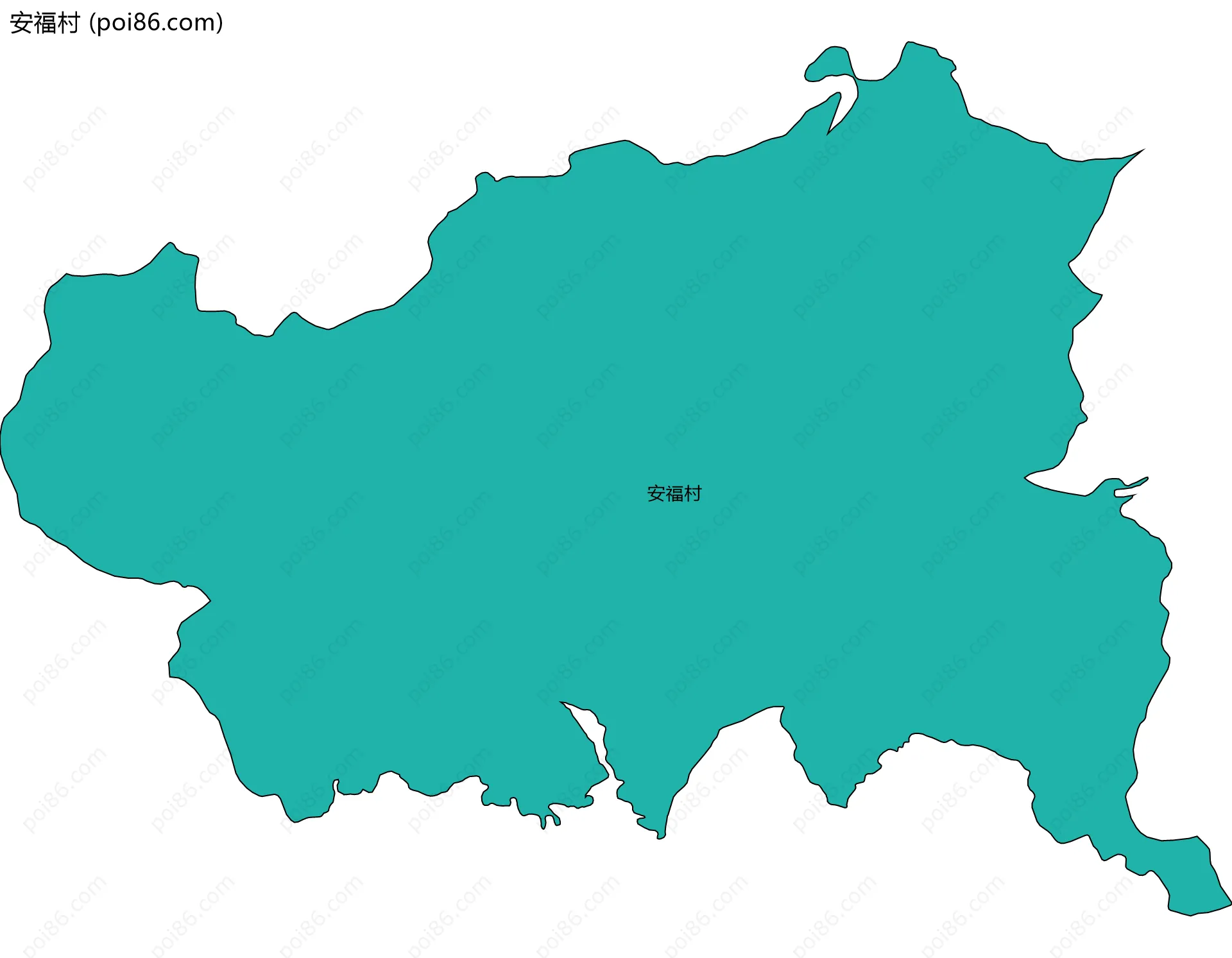 安福村边界地图