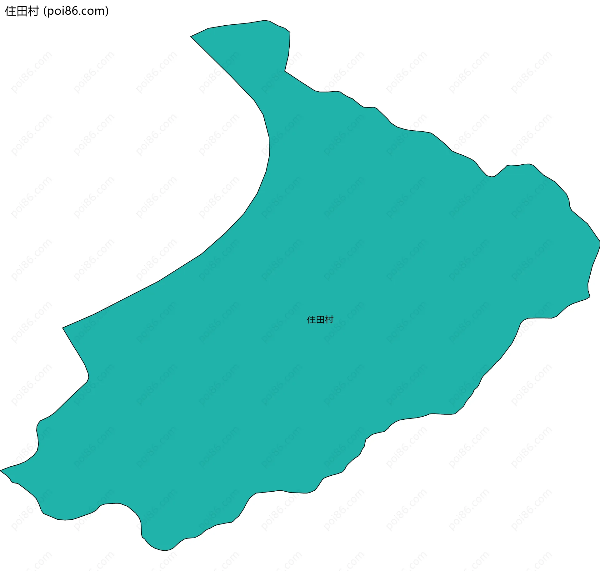 住田村边界地图