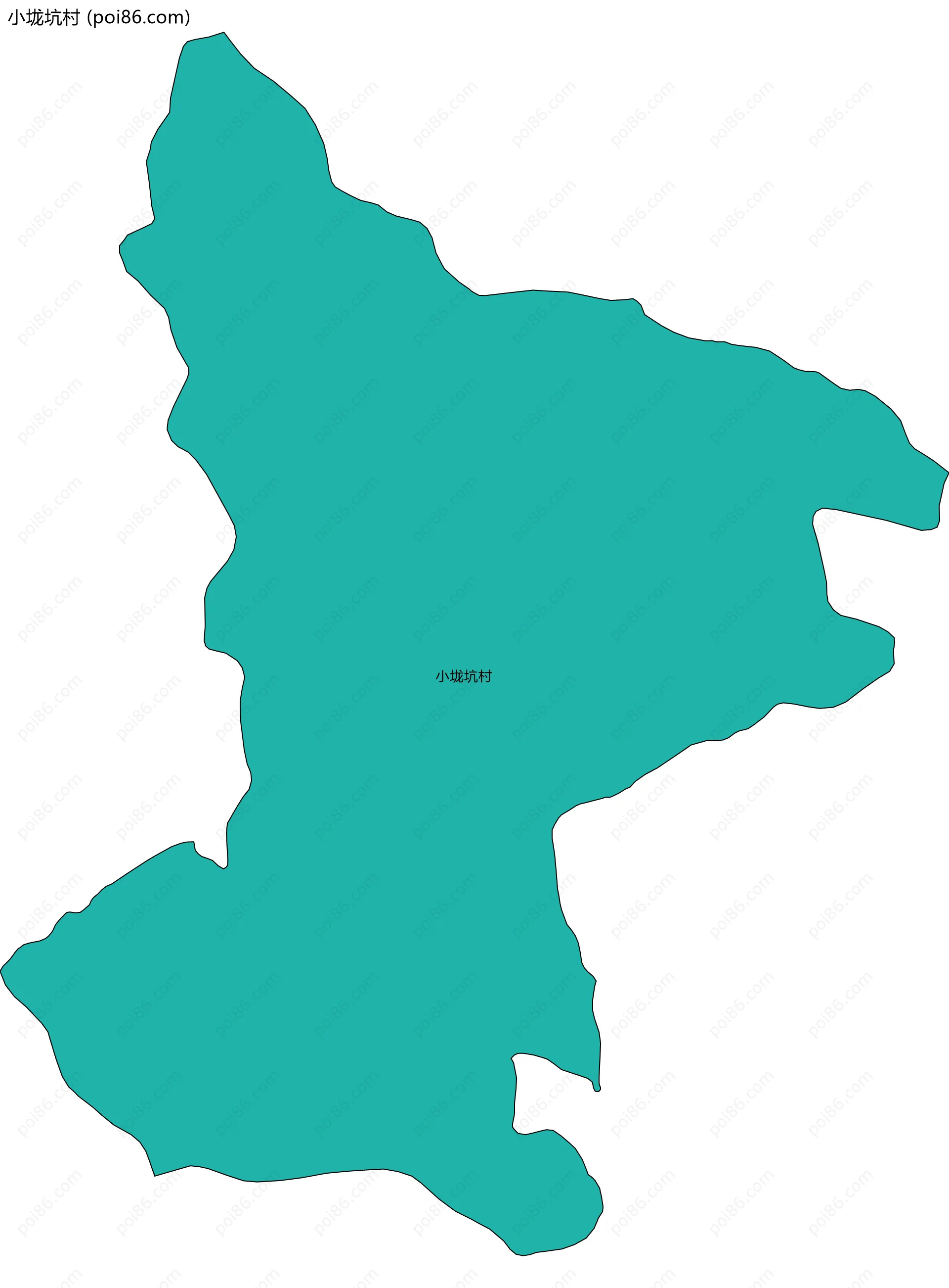 小垅坑村边界地图