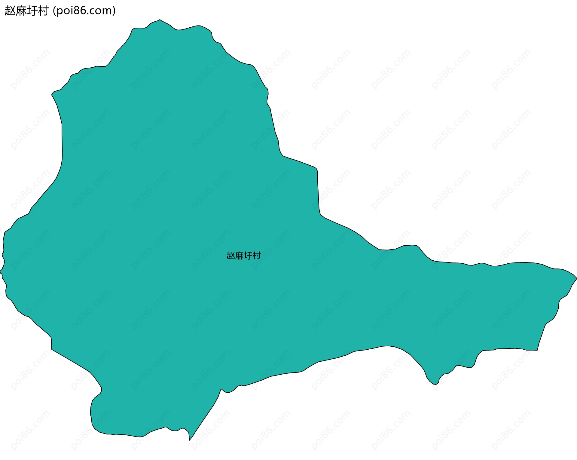 赵麻圩村边界地图