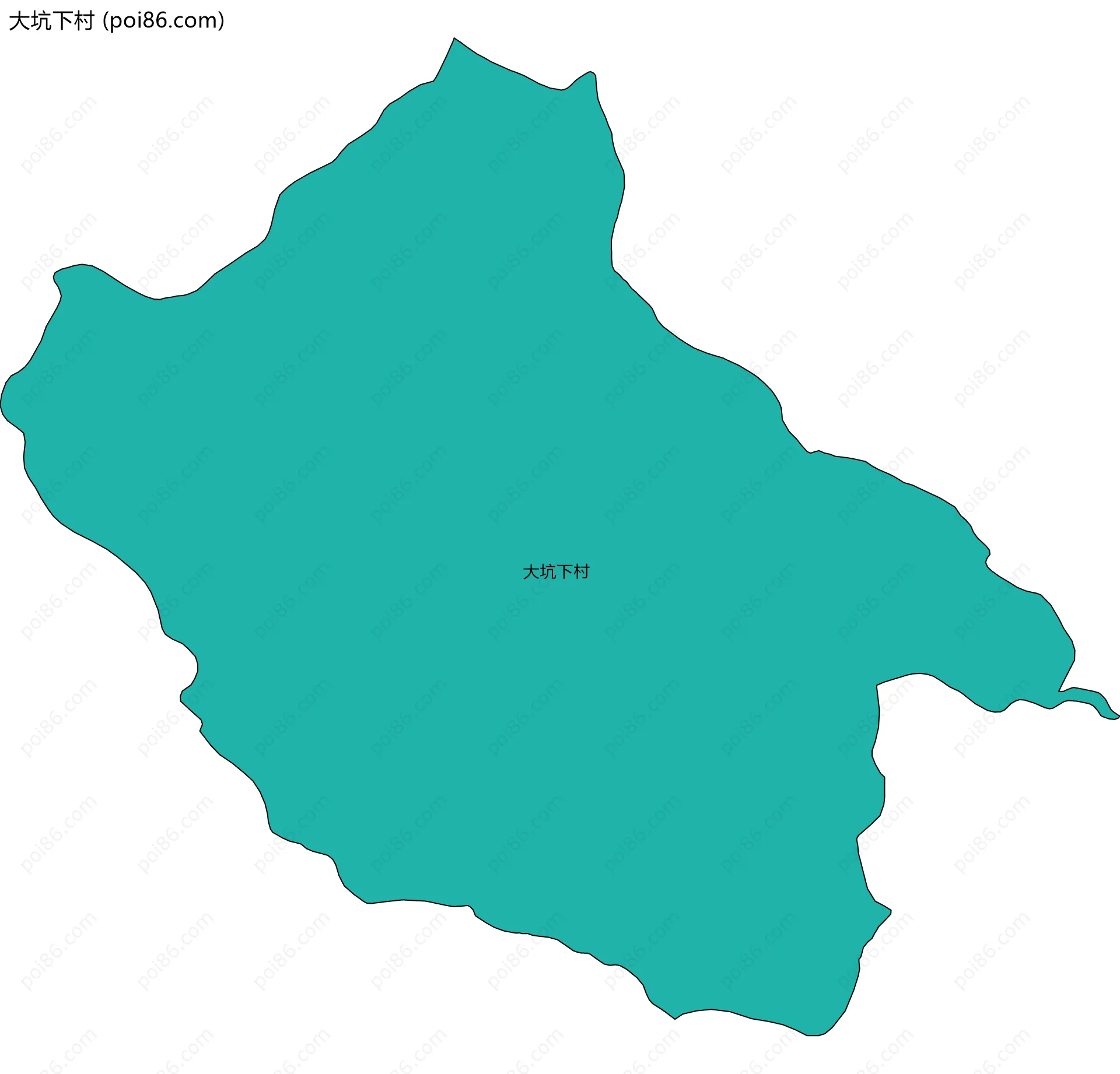 大坑下村边界地图