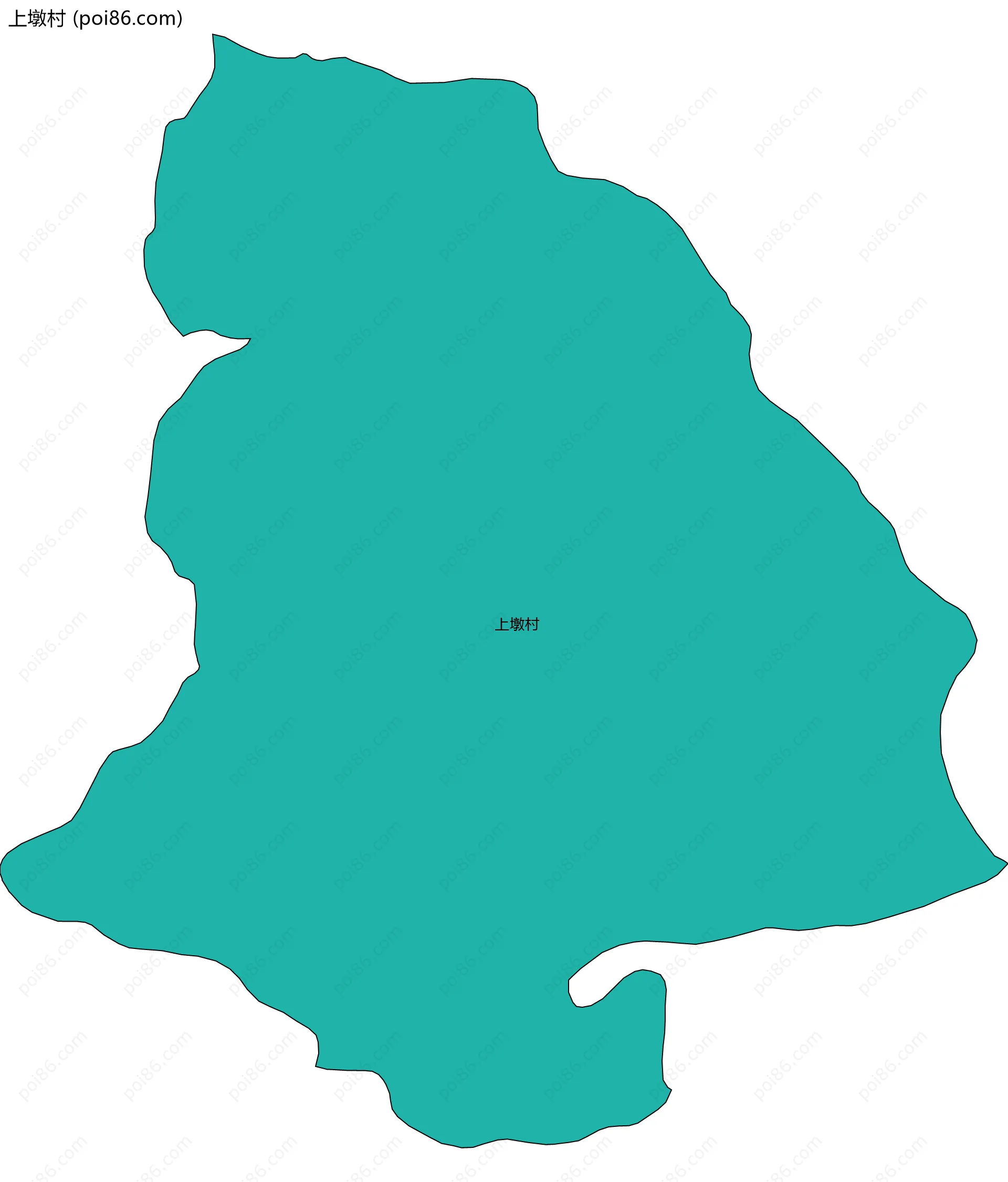 上墩村边界地图