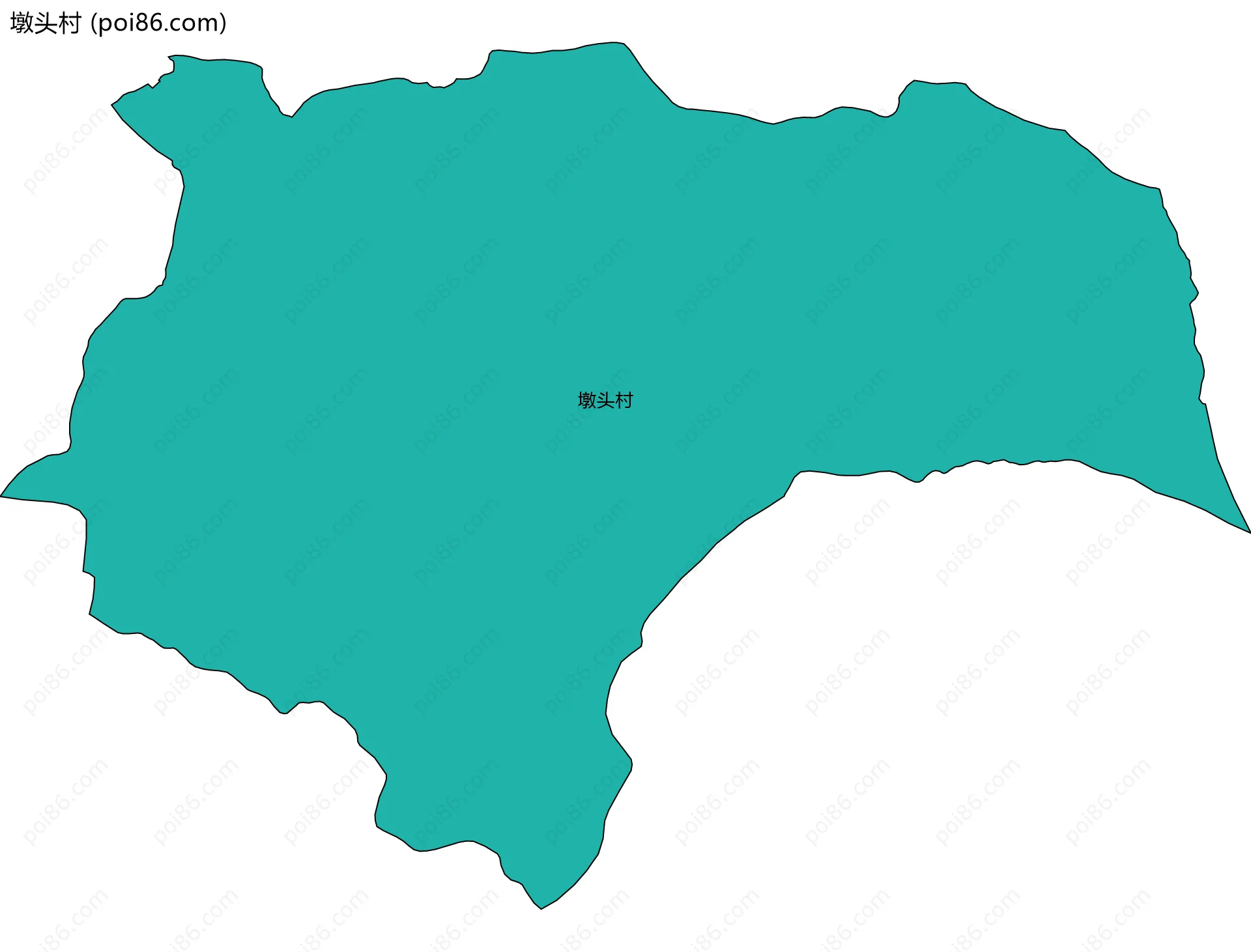 墩头村边界地图