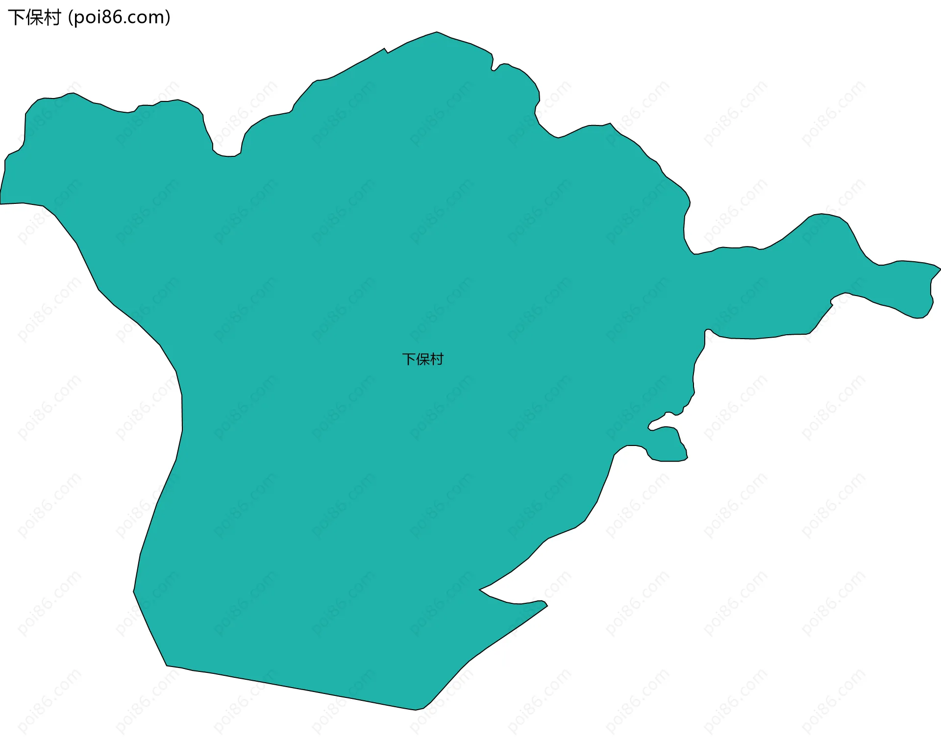 下保村边界地图