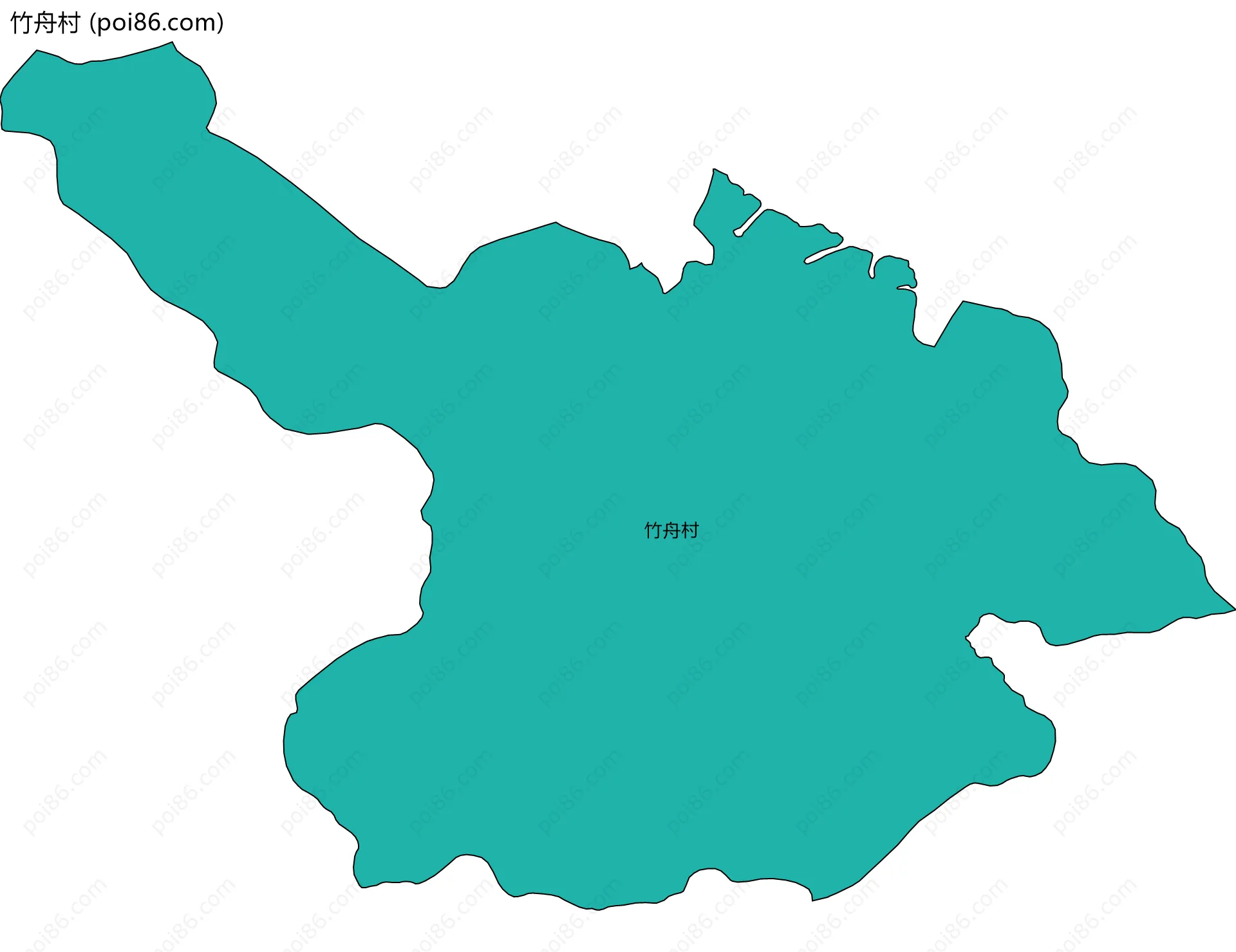 竹舟村边界地图