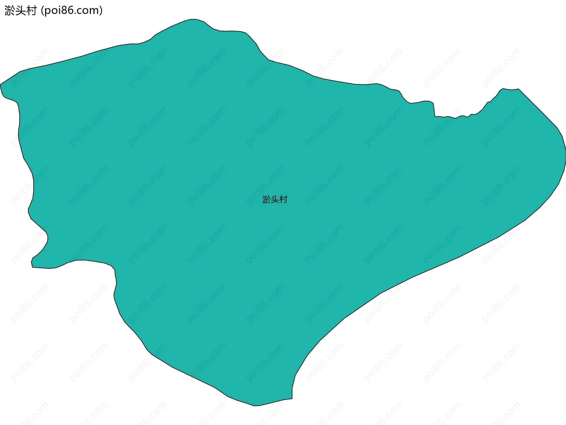 淤头村边界地图