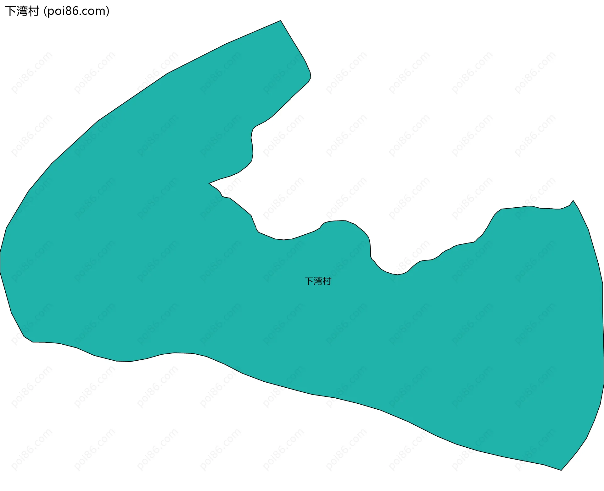 下湾村边界地图