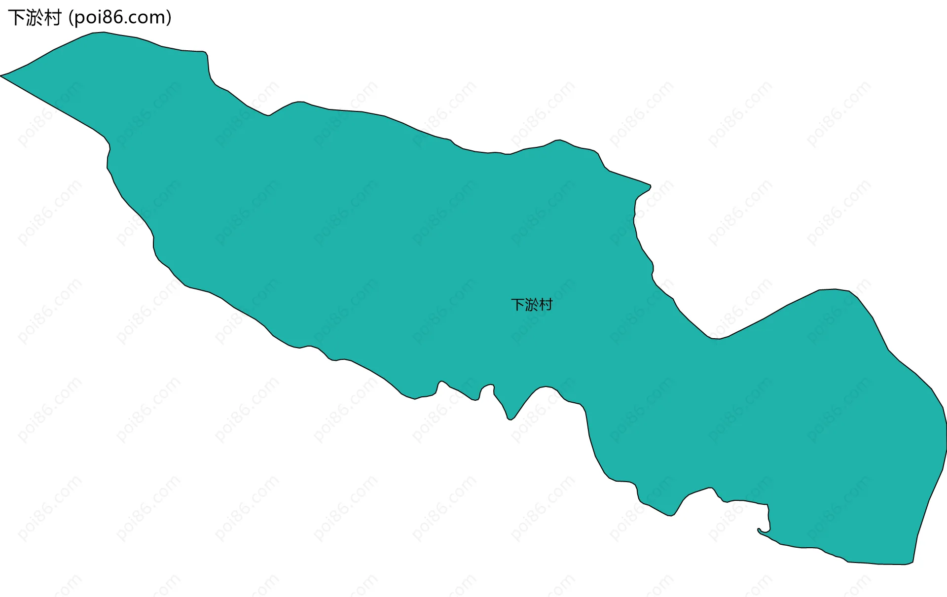 下淤村边界地图