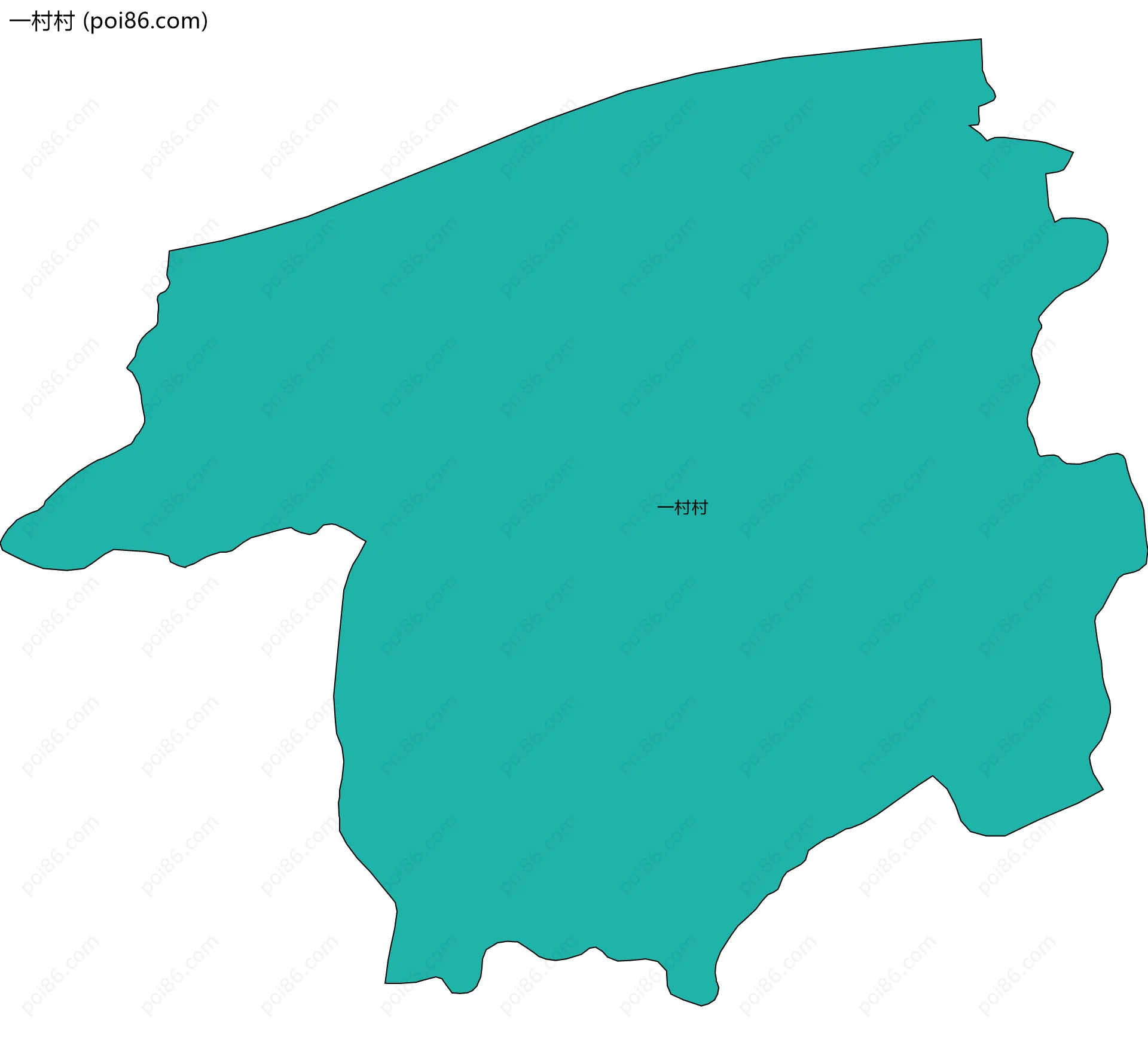 一村村边界地图