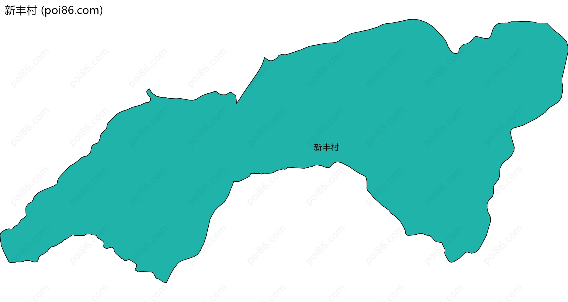 新丰村边界地图