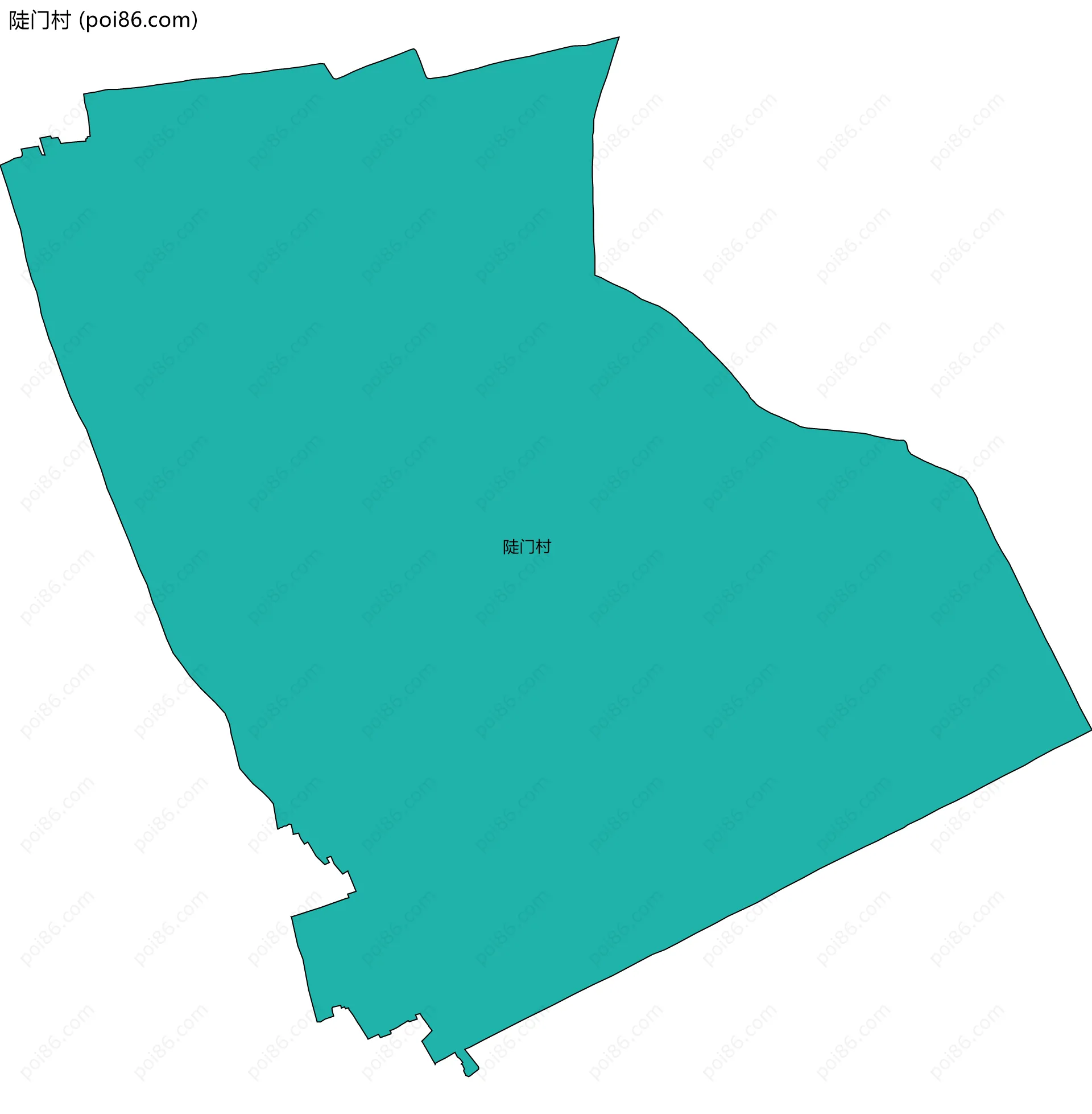 陡门村边界地图