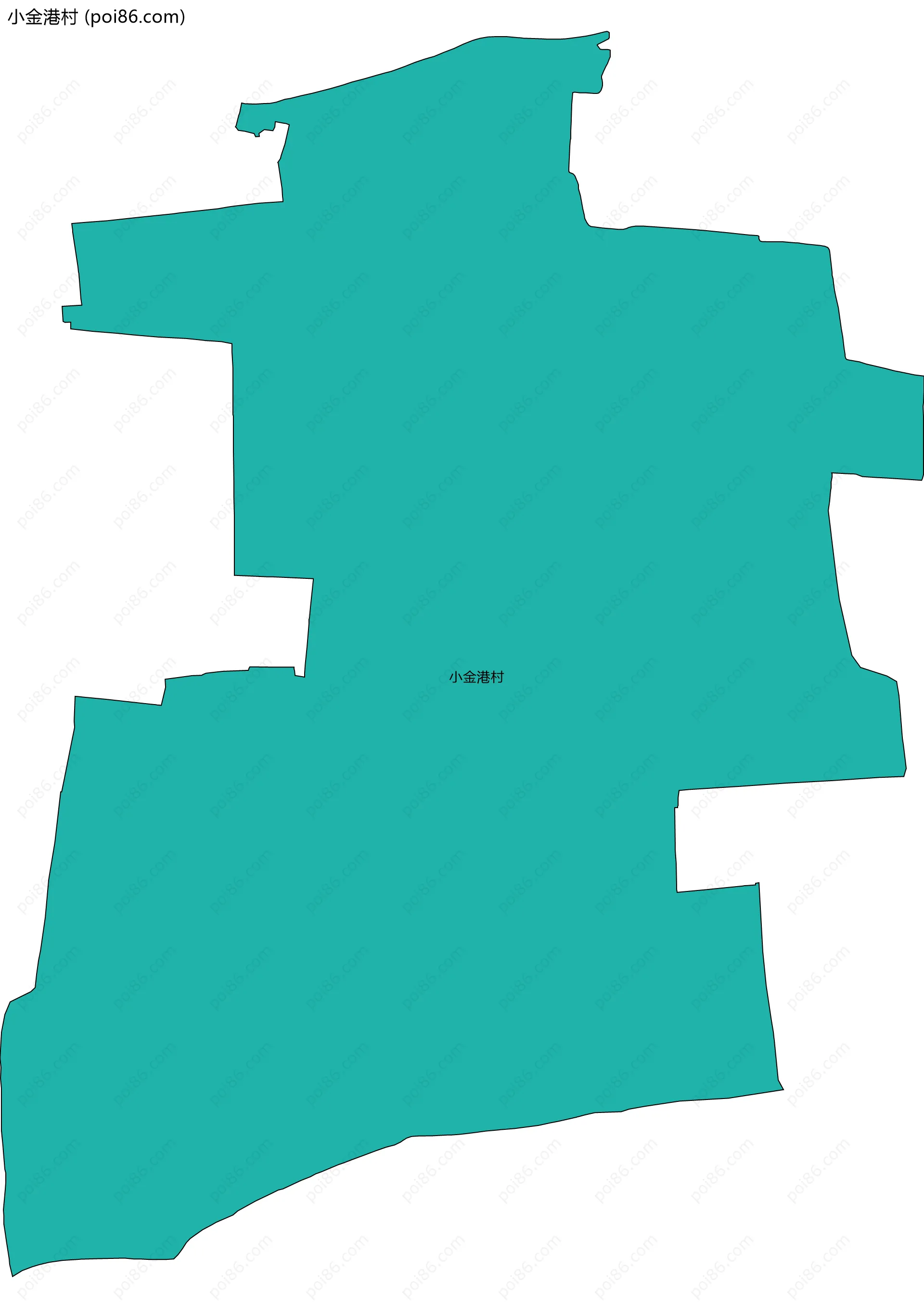 小金港村边界地图