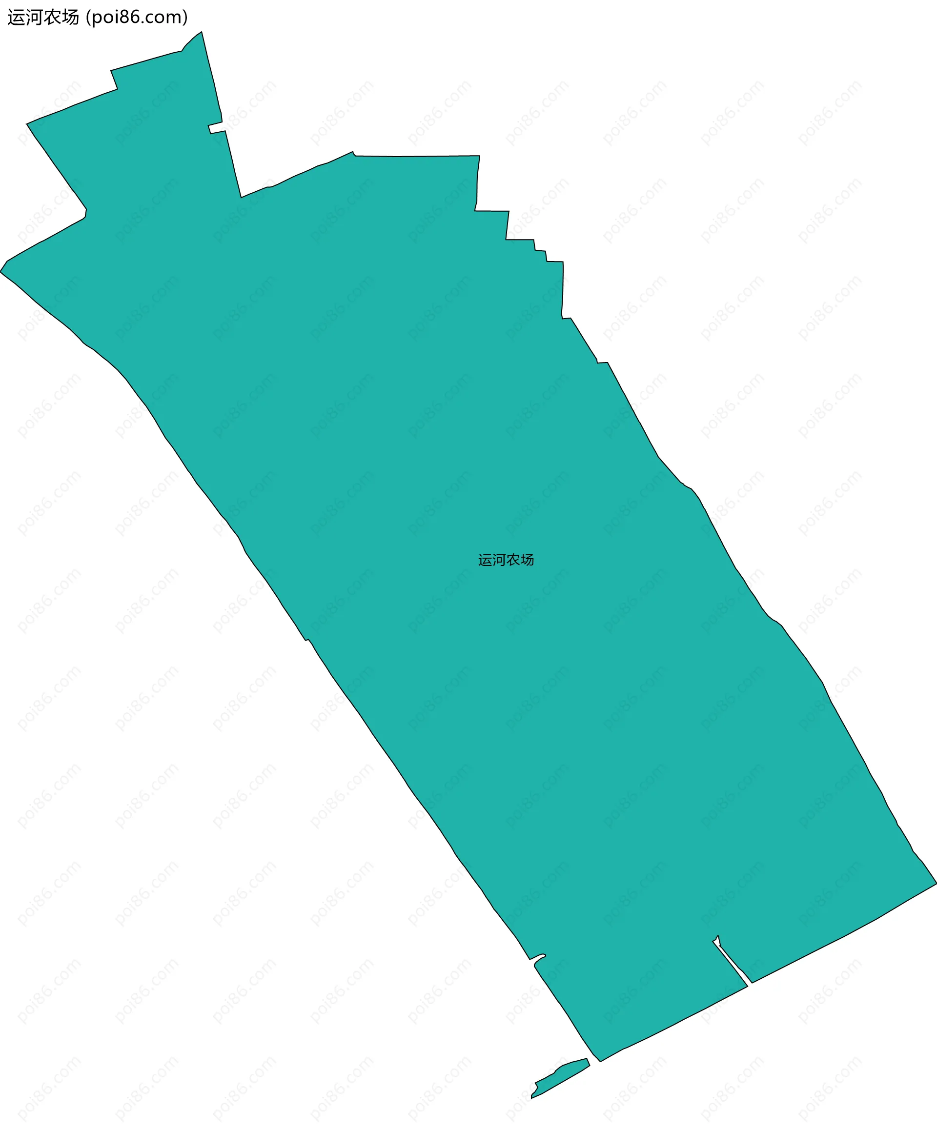 运河农场边界地图