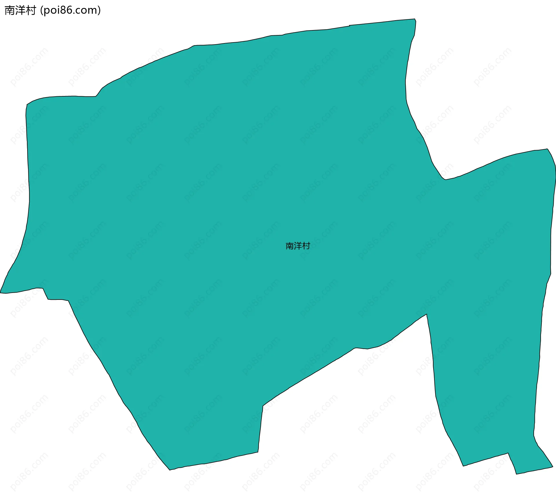 南洋村边界地图