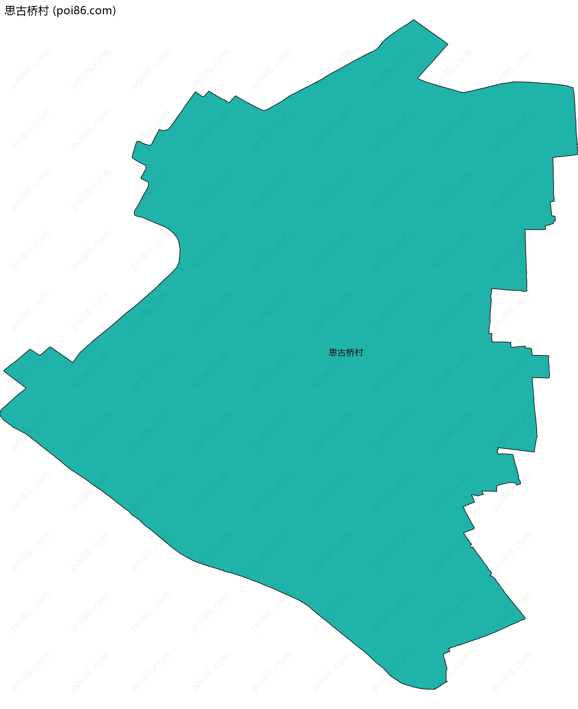 思古桥村边界地图