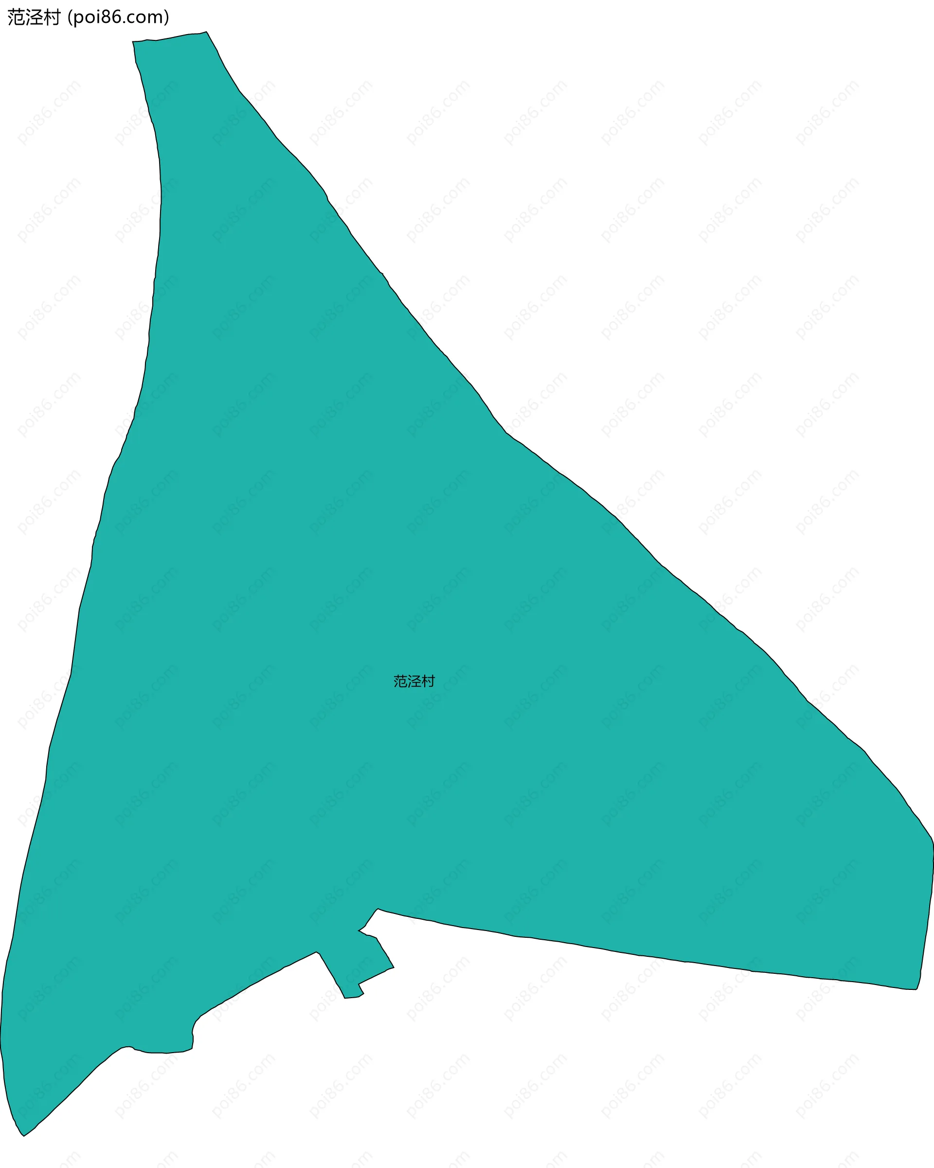 范泾村边界地图
