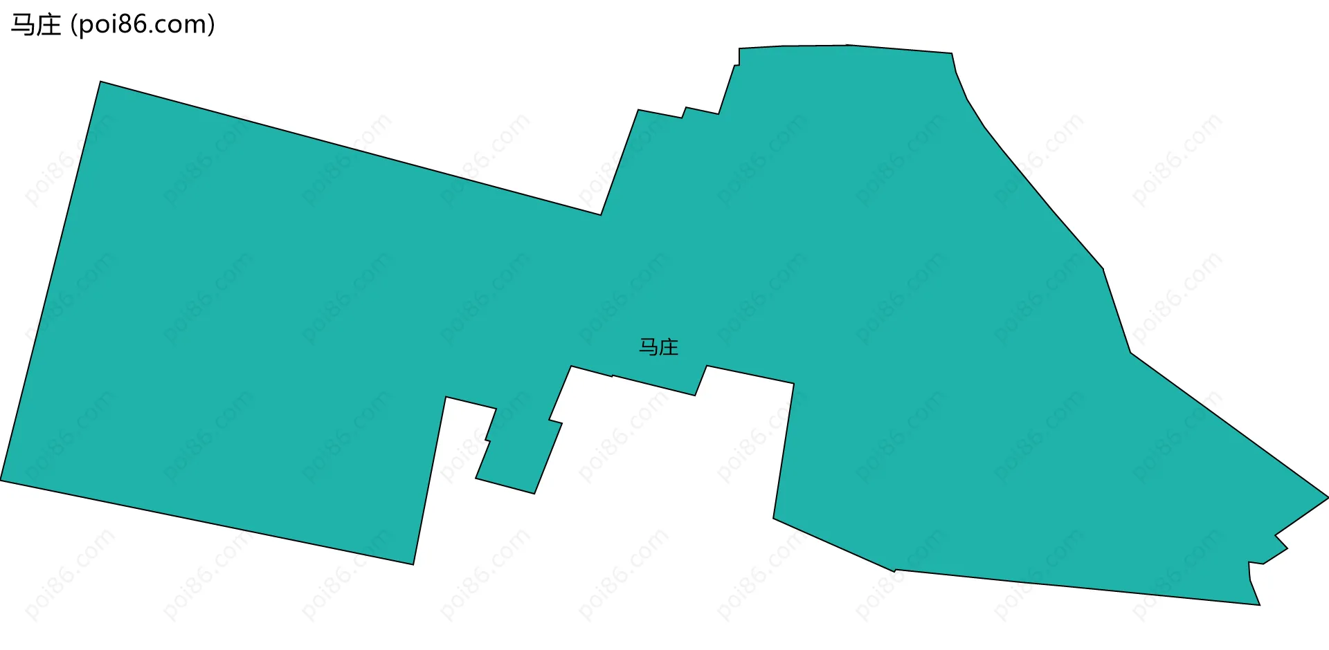 马庄边界地图