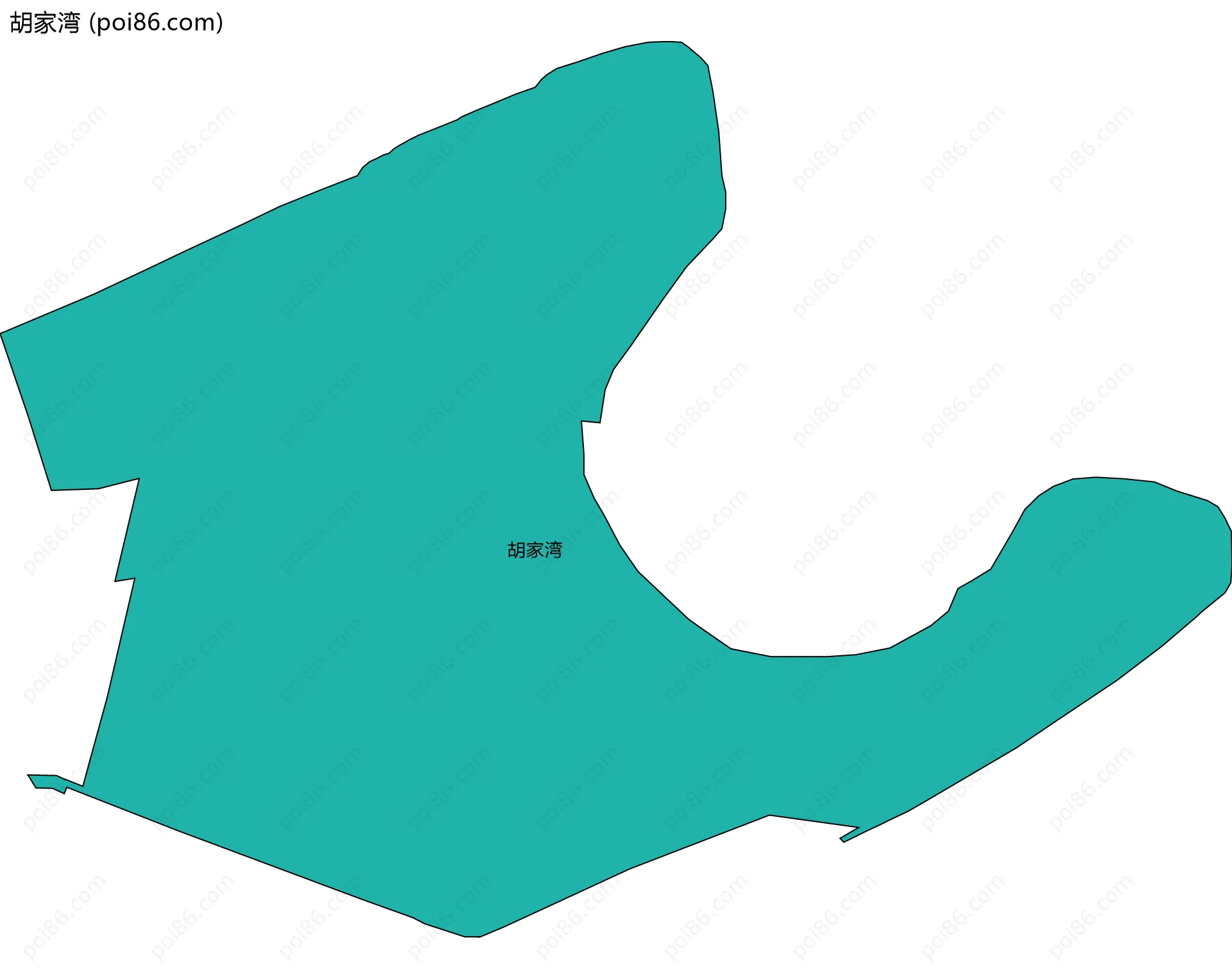 胡家湾边界地图