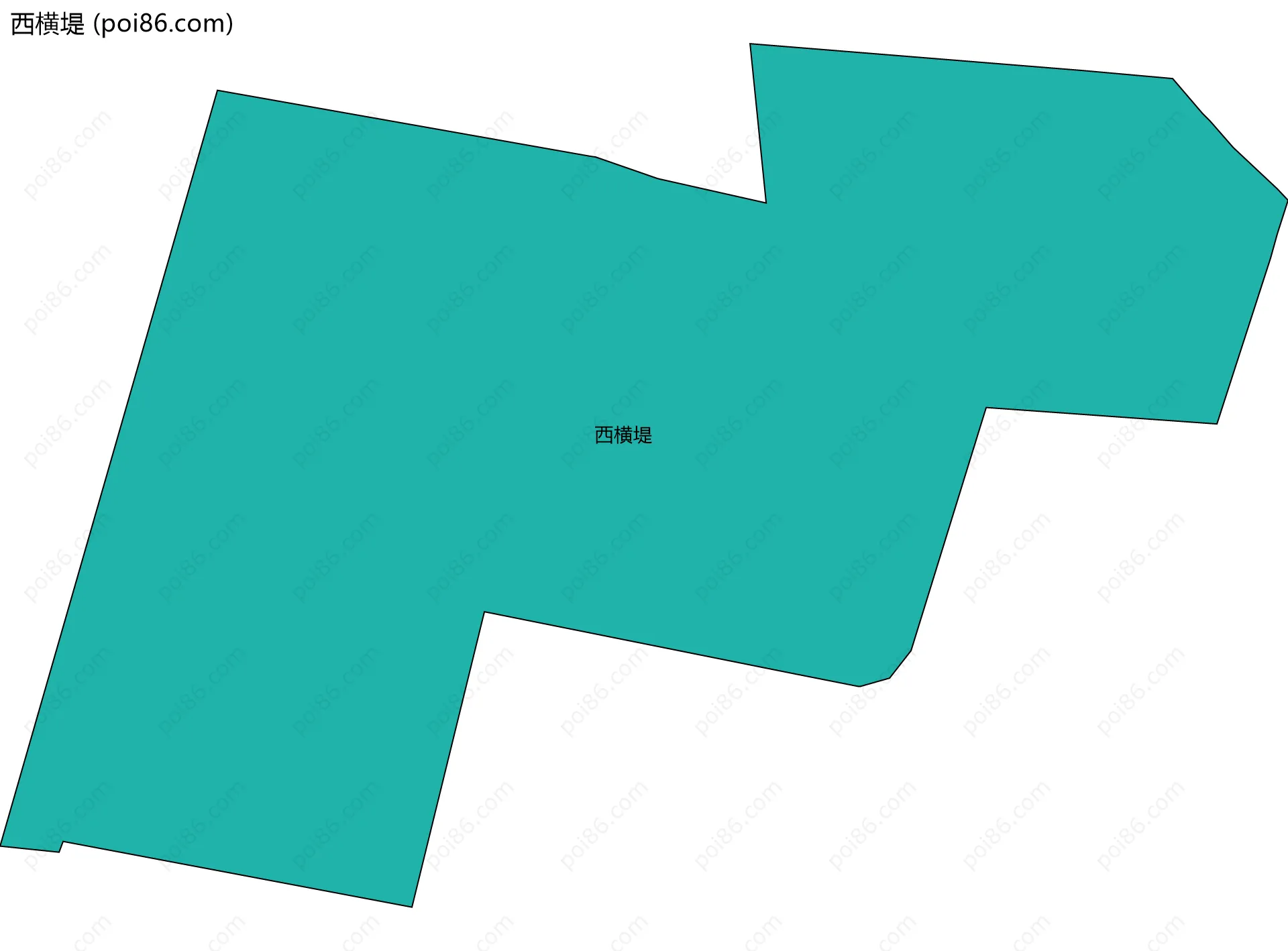 西横堤边界地图