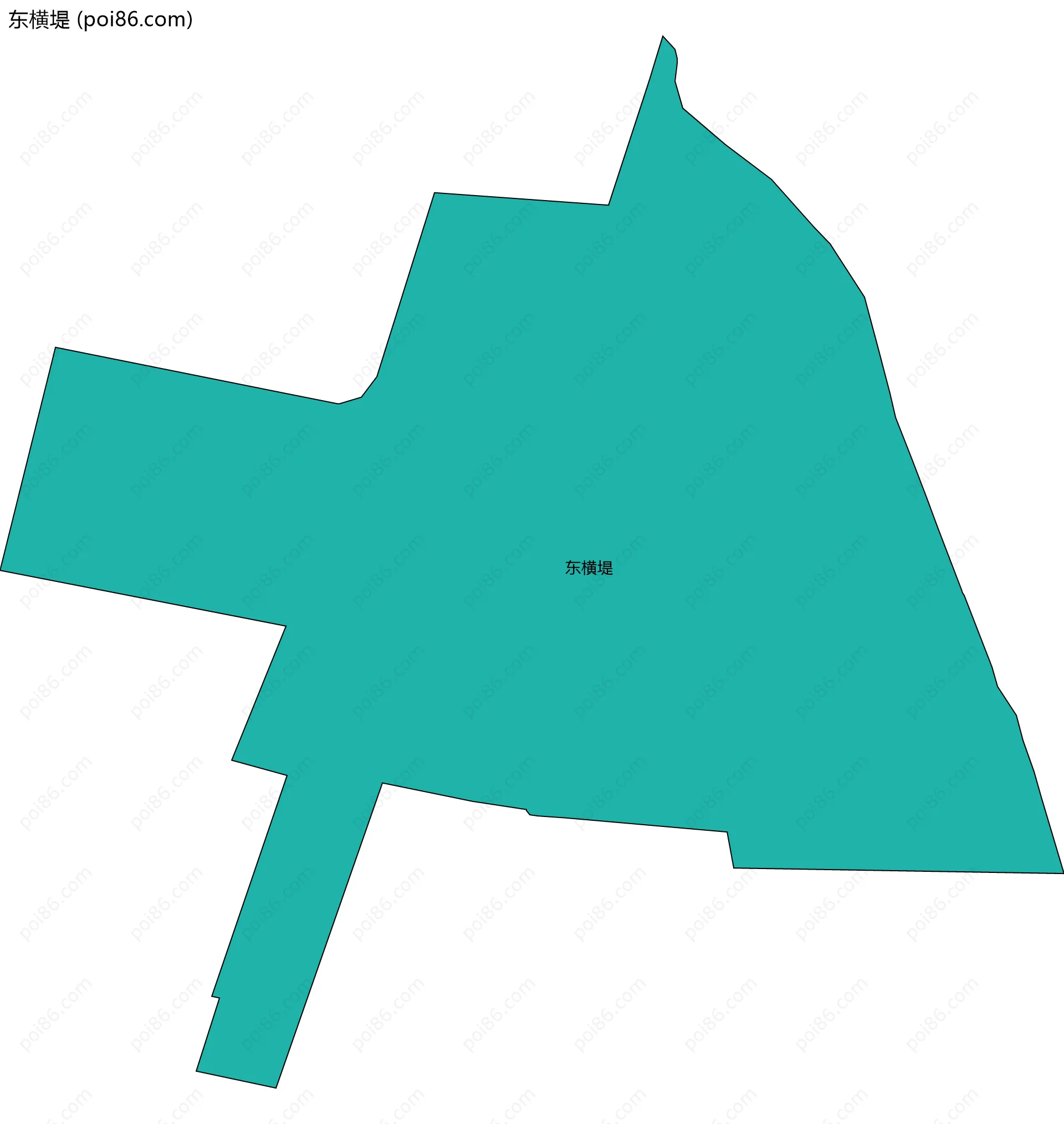 东横堤边界地图