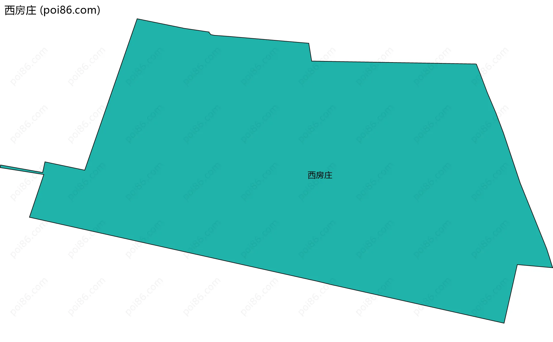 西房庄边界地图