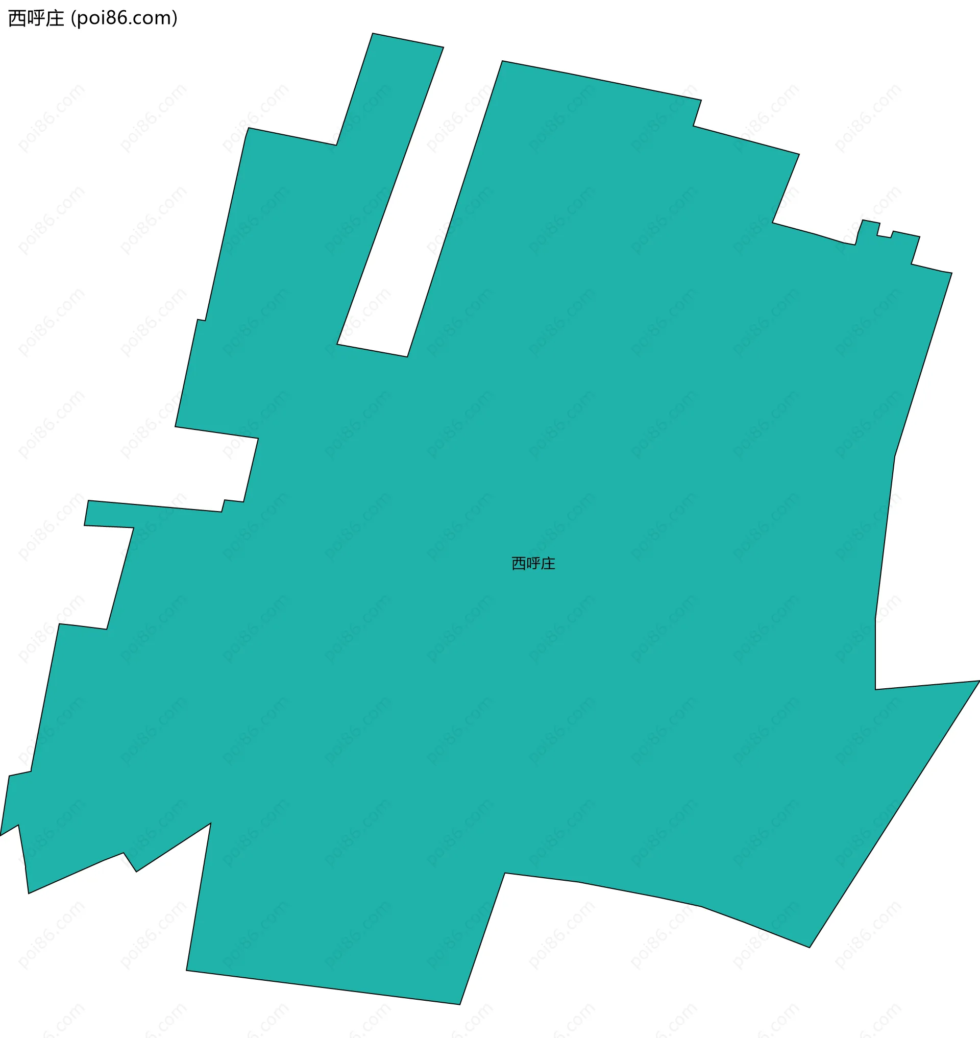 西呼庄边界地图