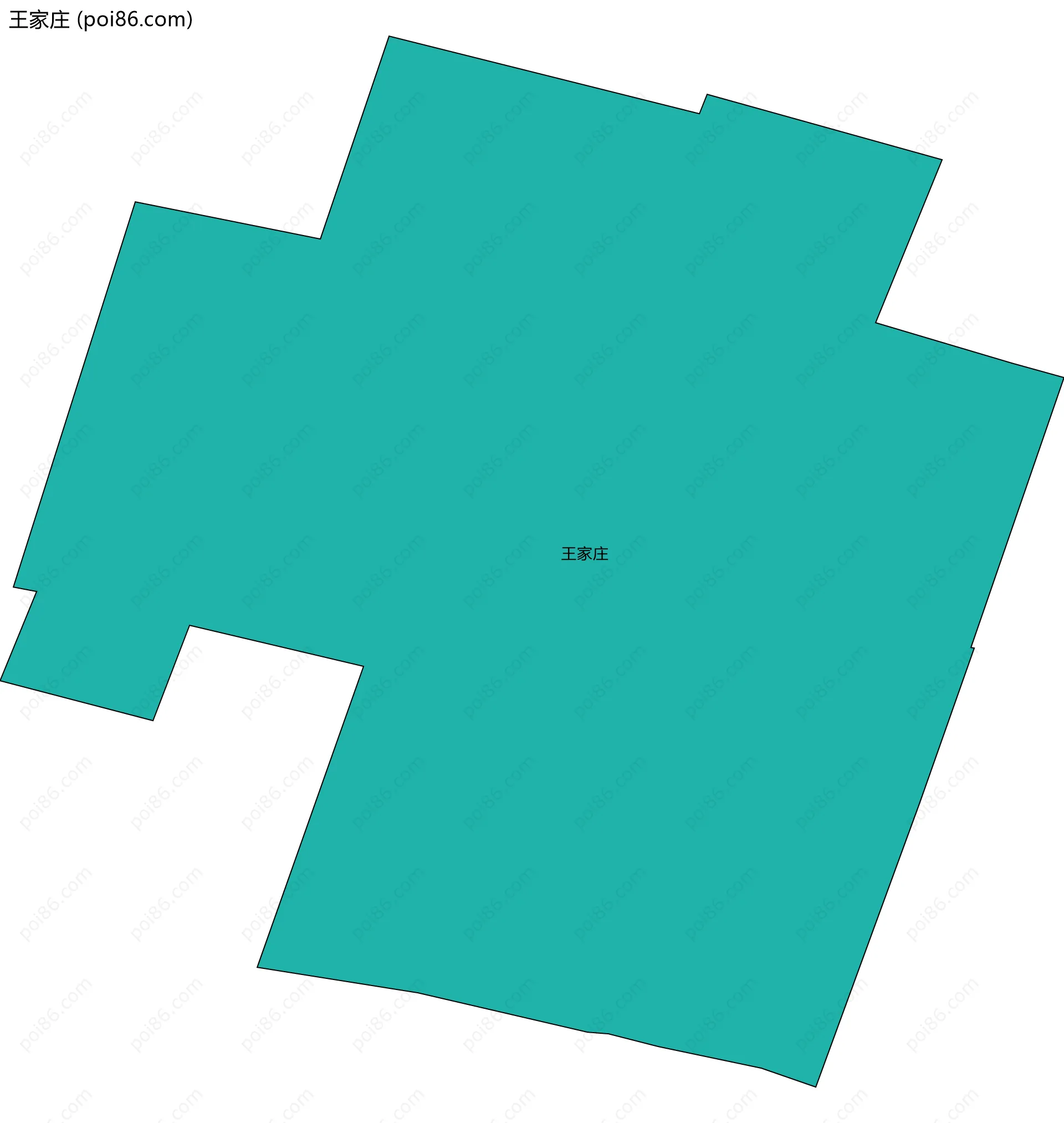 王家庄边界地图