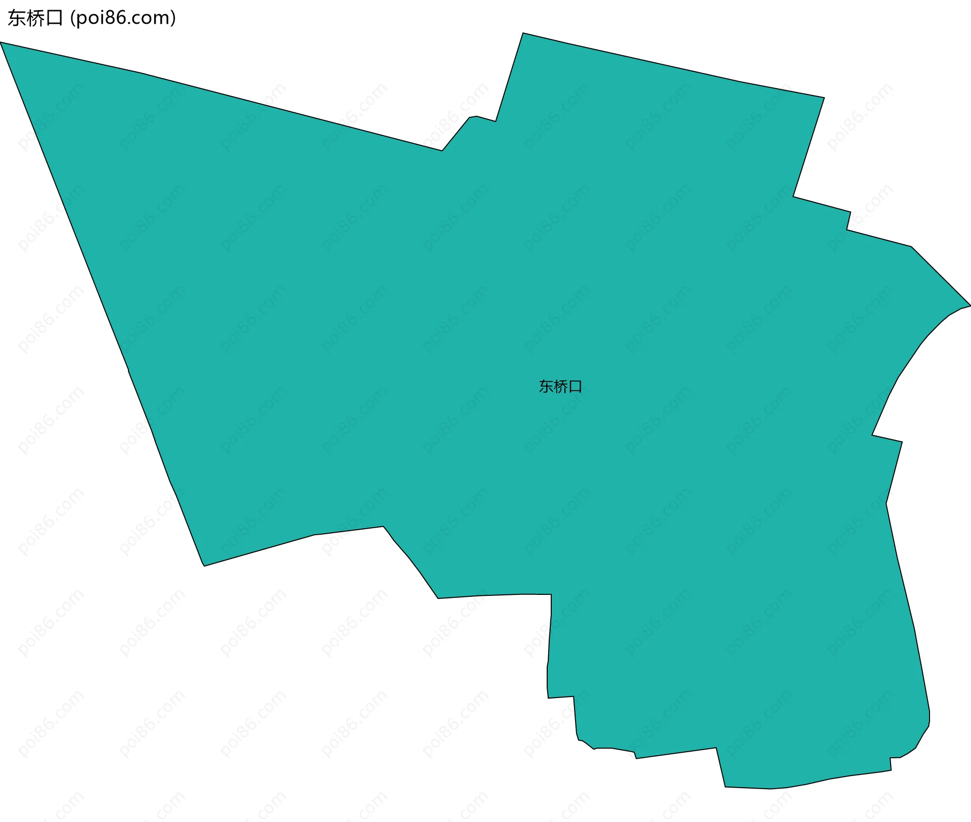 东桥口边界地图