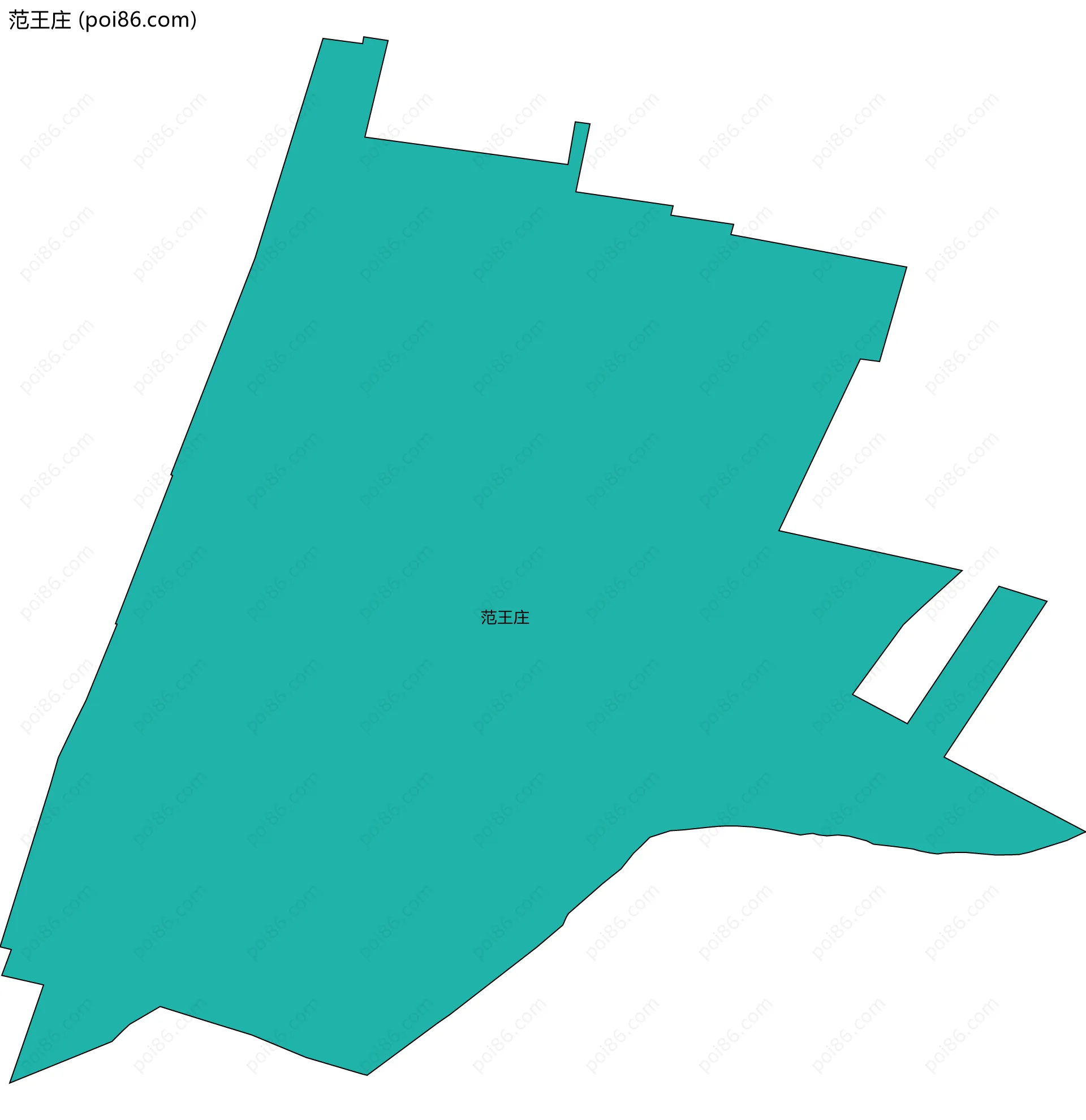 范王庄边界地图